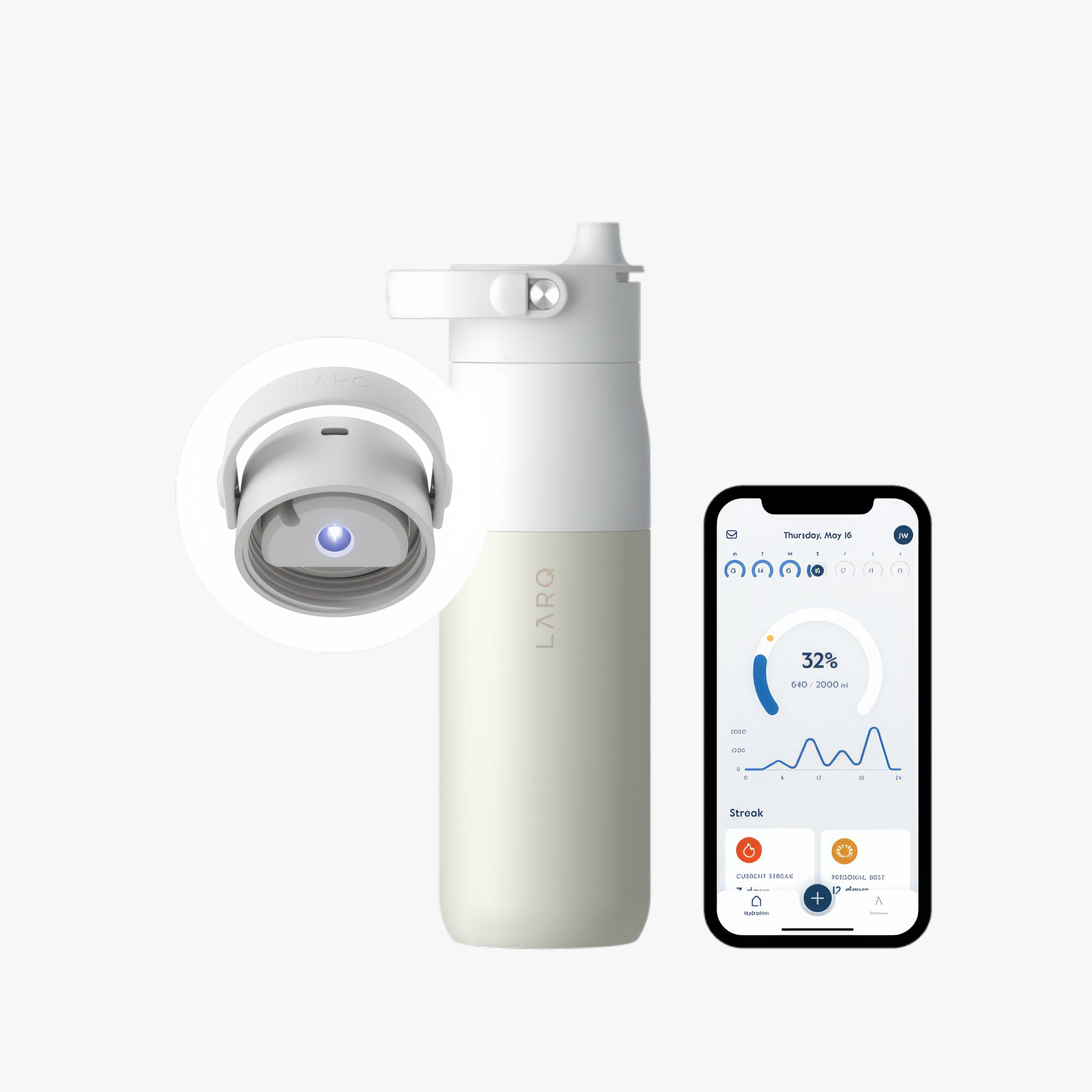 Termos PureVis™ 2 | Granite White | 1000ml