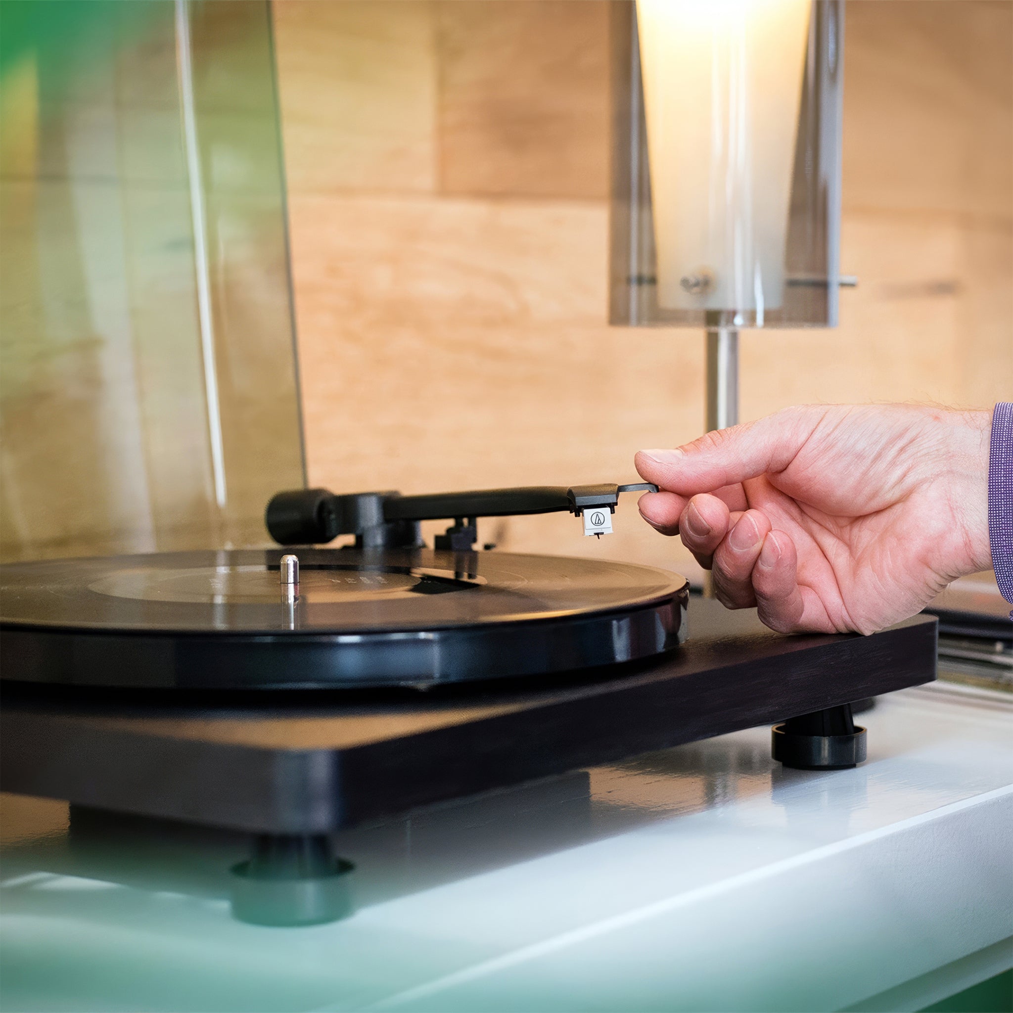 L-30BK Turntable | MMC Kartuşlu Ahşap Siyah Pikap