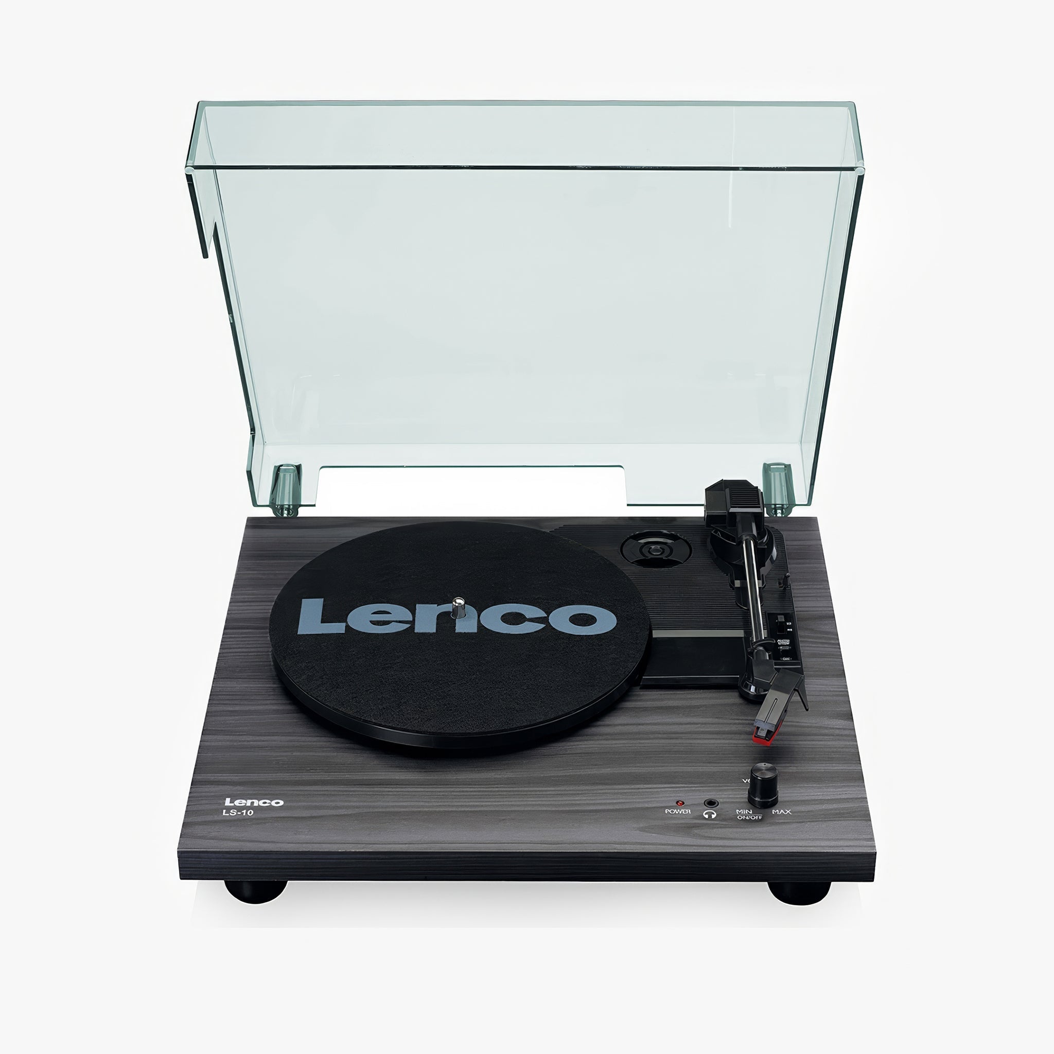 LS-10BK Turntable | Dahili Hoparlörlü Ahşap Siyah Pikap