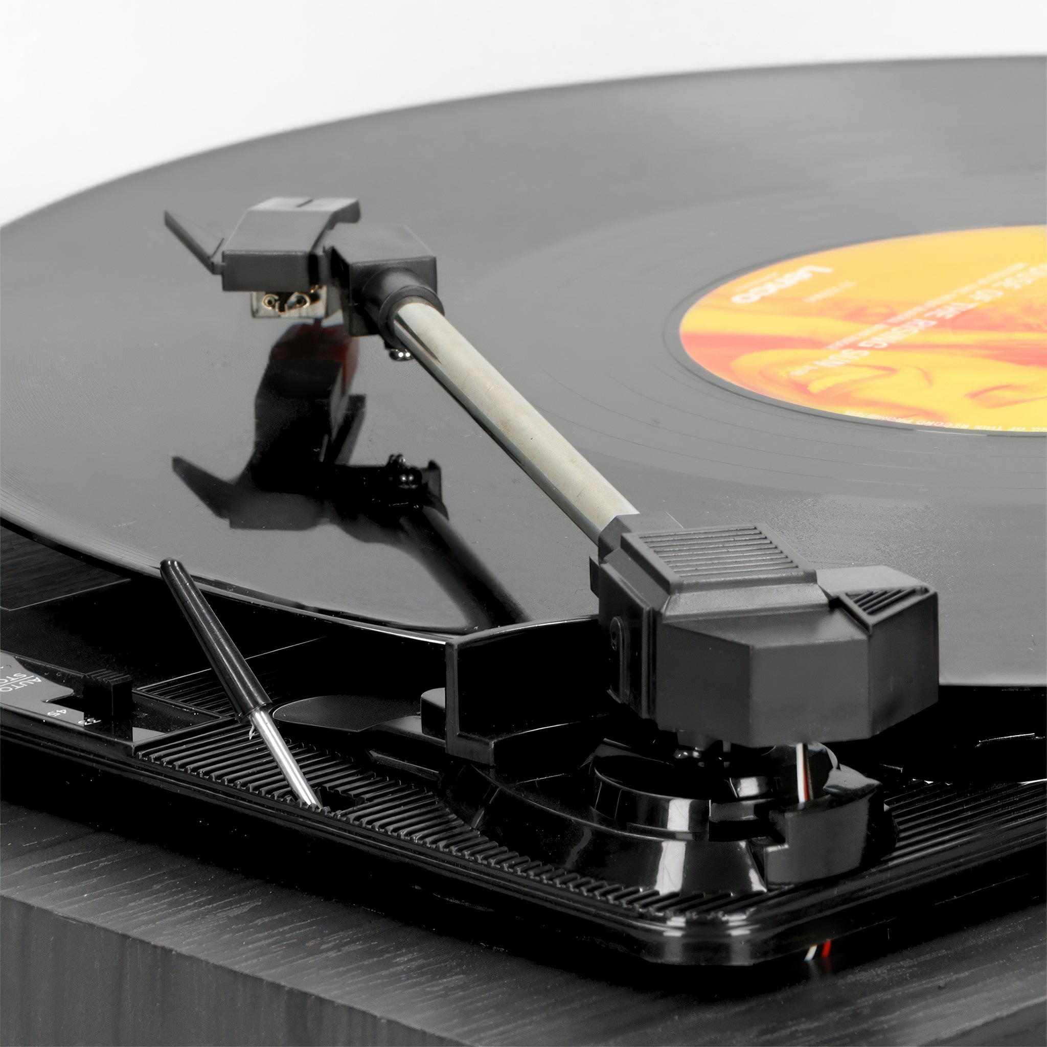 LS-10BK Turntable | Dahili Hoparlörlü Ahşap Siyah Pikap