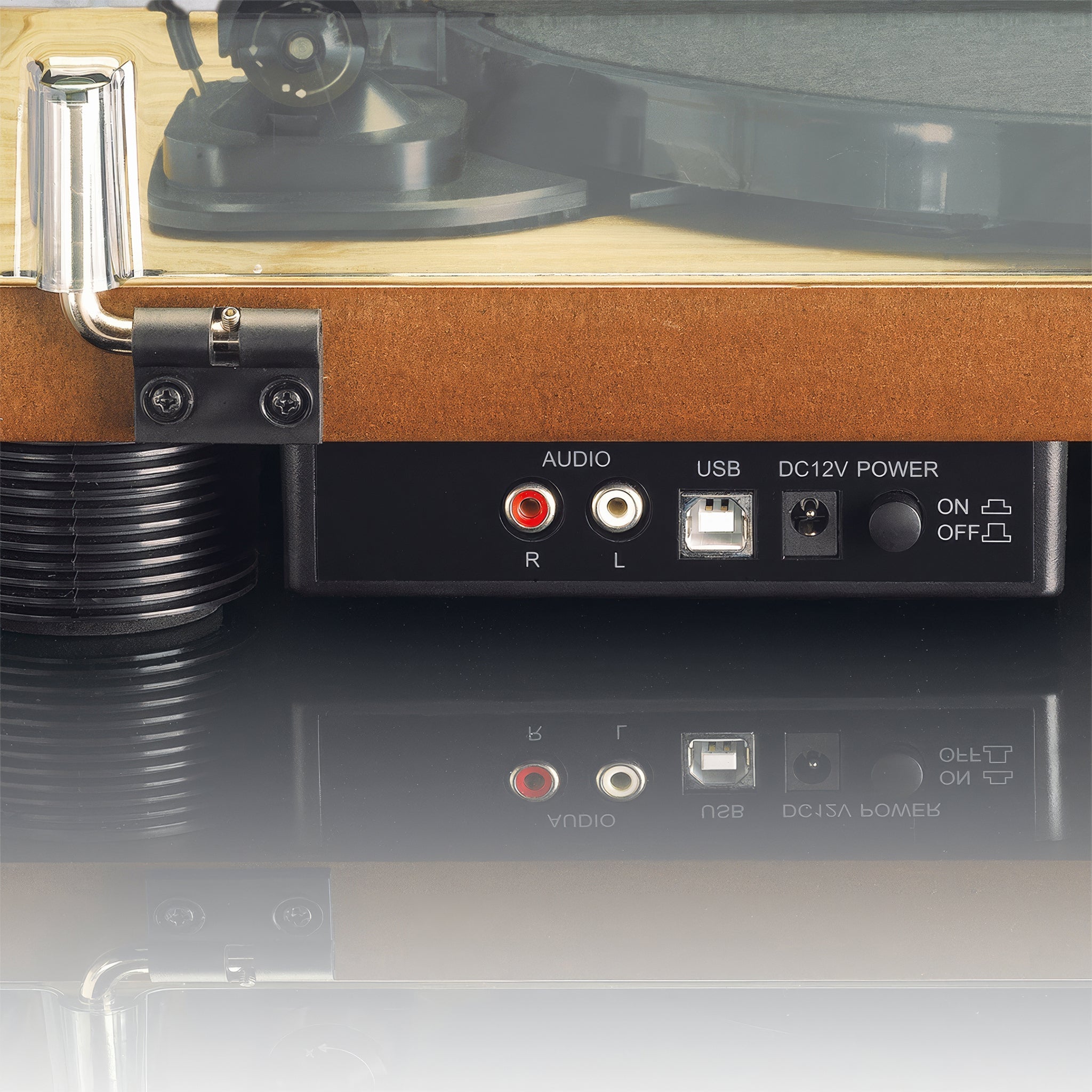 LS-50WD Turntable | Dahili Hoparlörlü USB Ahşap Pikap