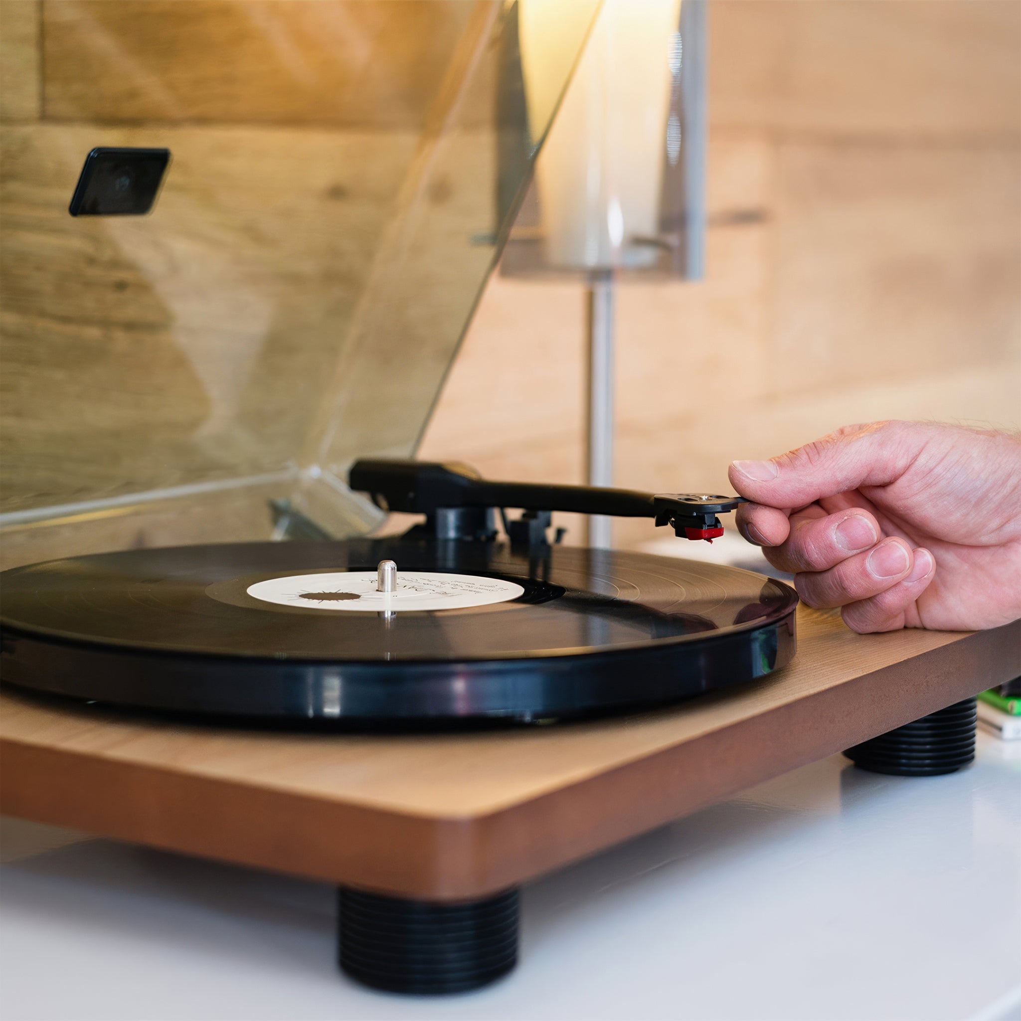 LS-50WD Turntable | Dahili Hoparlörlü USB Ahşap Pikap