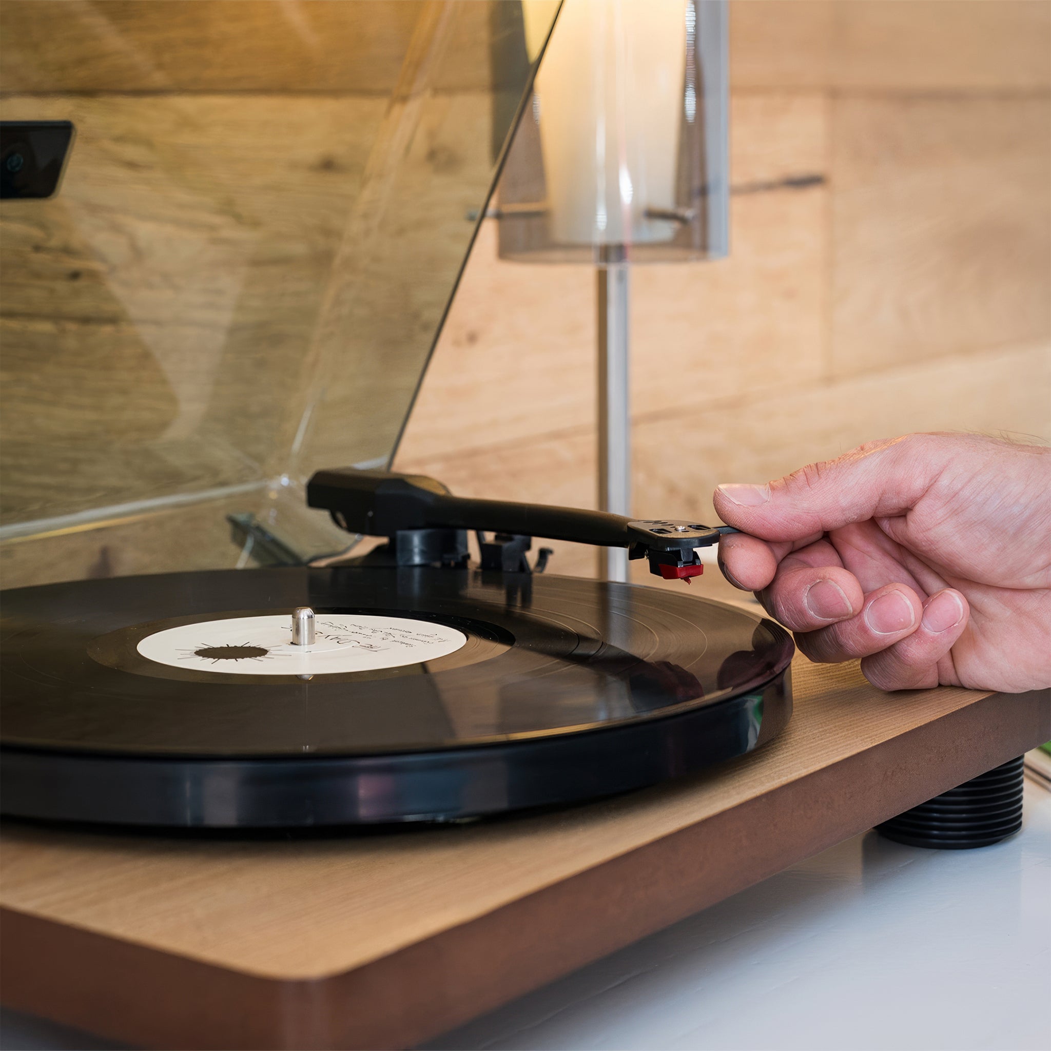 LS-50WD Turntable | Dahili Hoparlörlü USB Ahşap Pikap