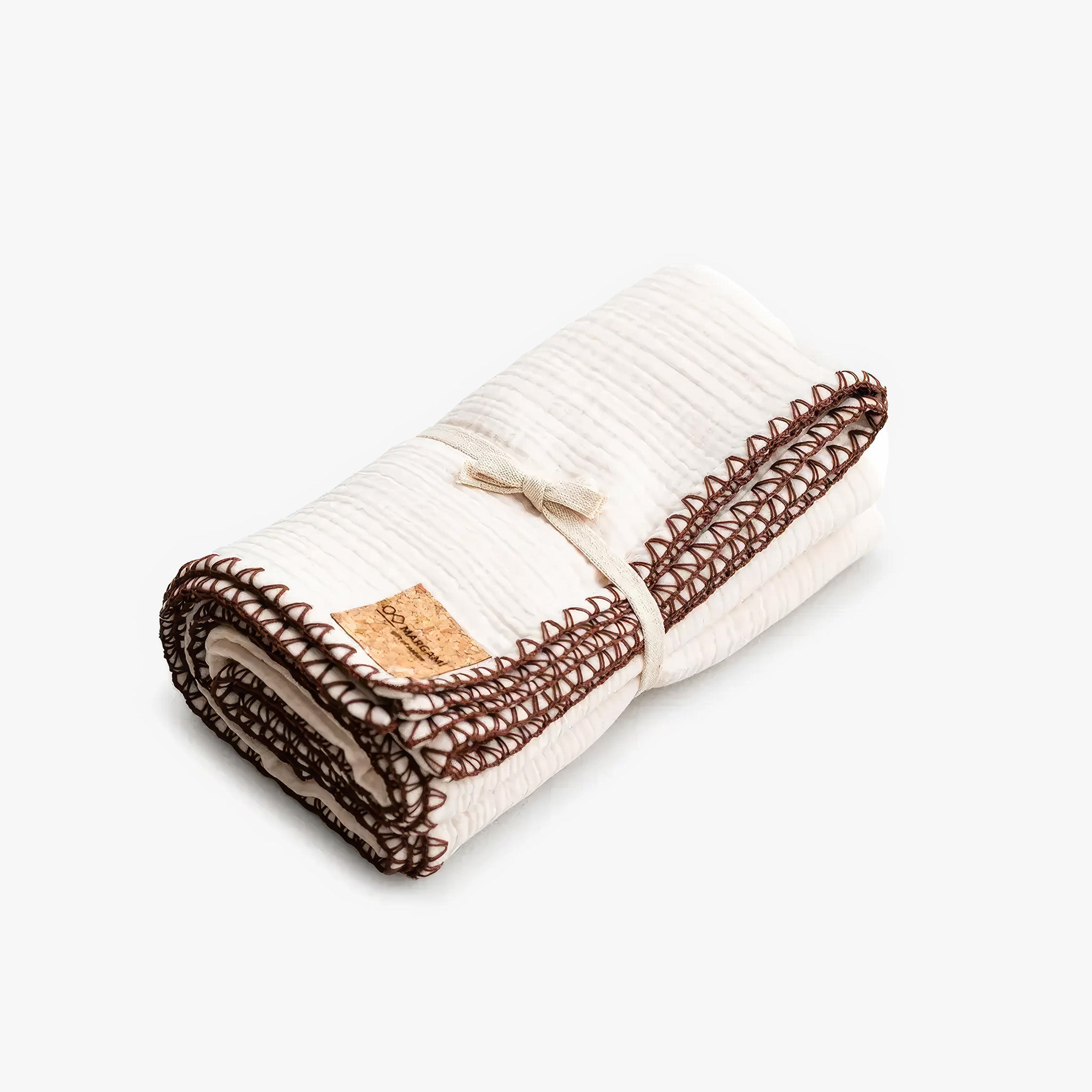 Pamuklu Yoga ve Meditasyon Battaniyesi | Ekru