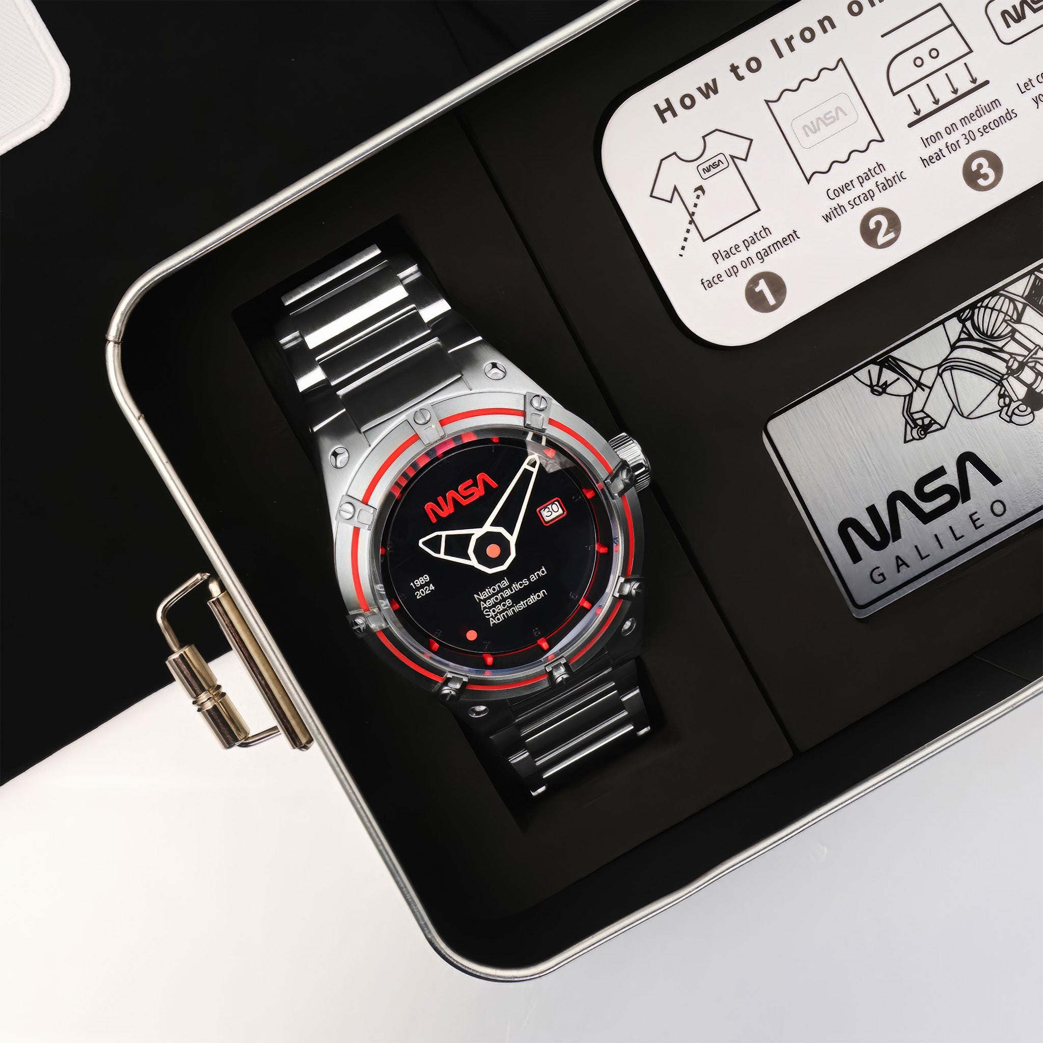 Nubeo Galileo Automatic NASA Limited Edition Kol Saati | Mars Black