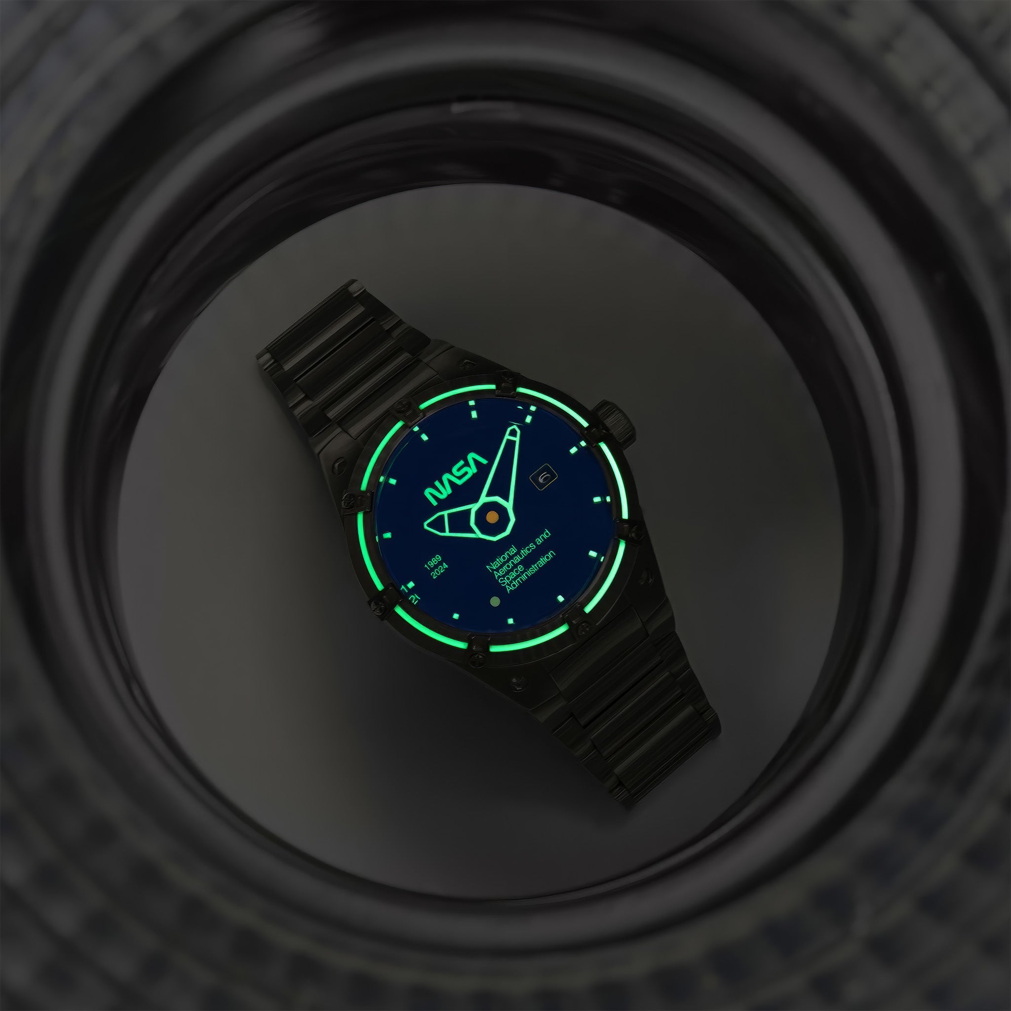 Nubeo Galileo Automatic NASA Limited Edition Kol Saati | Earth Blue