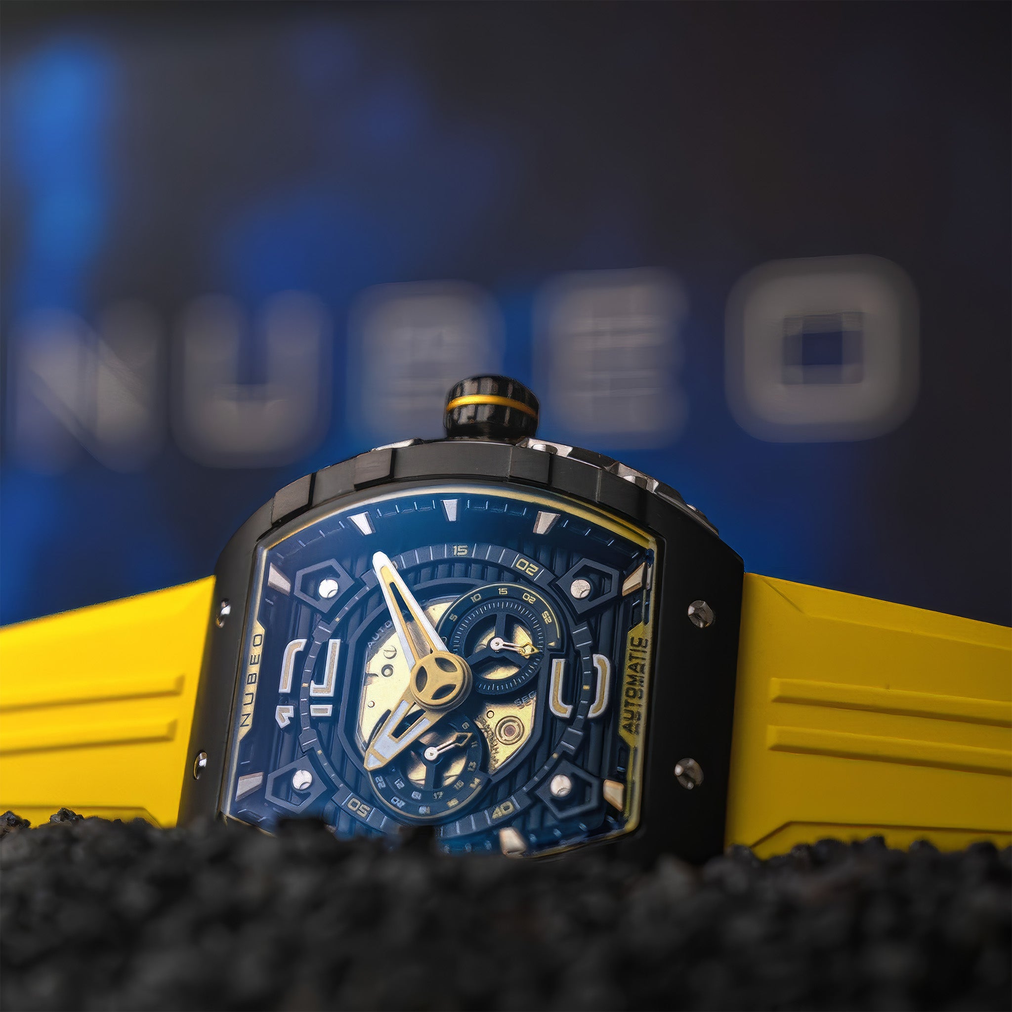 Magellan 24H Automatic Kol Saati | Yellow Black