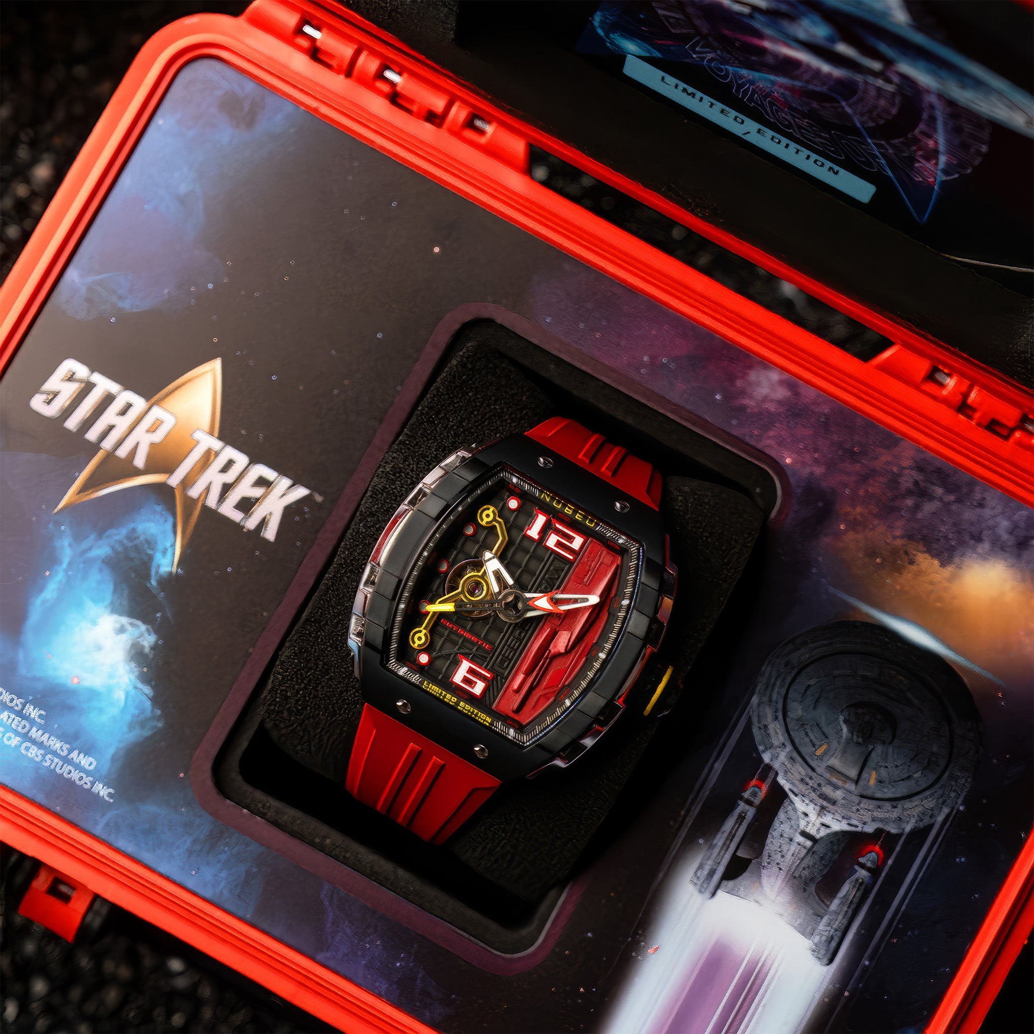 Magellan Automatic Star Trek Warp Speed Limited Edition Kol Saati | Picard Red