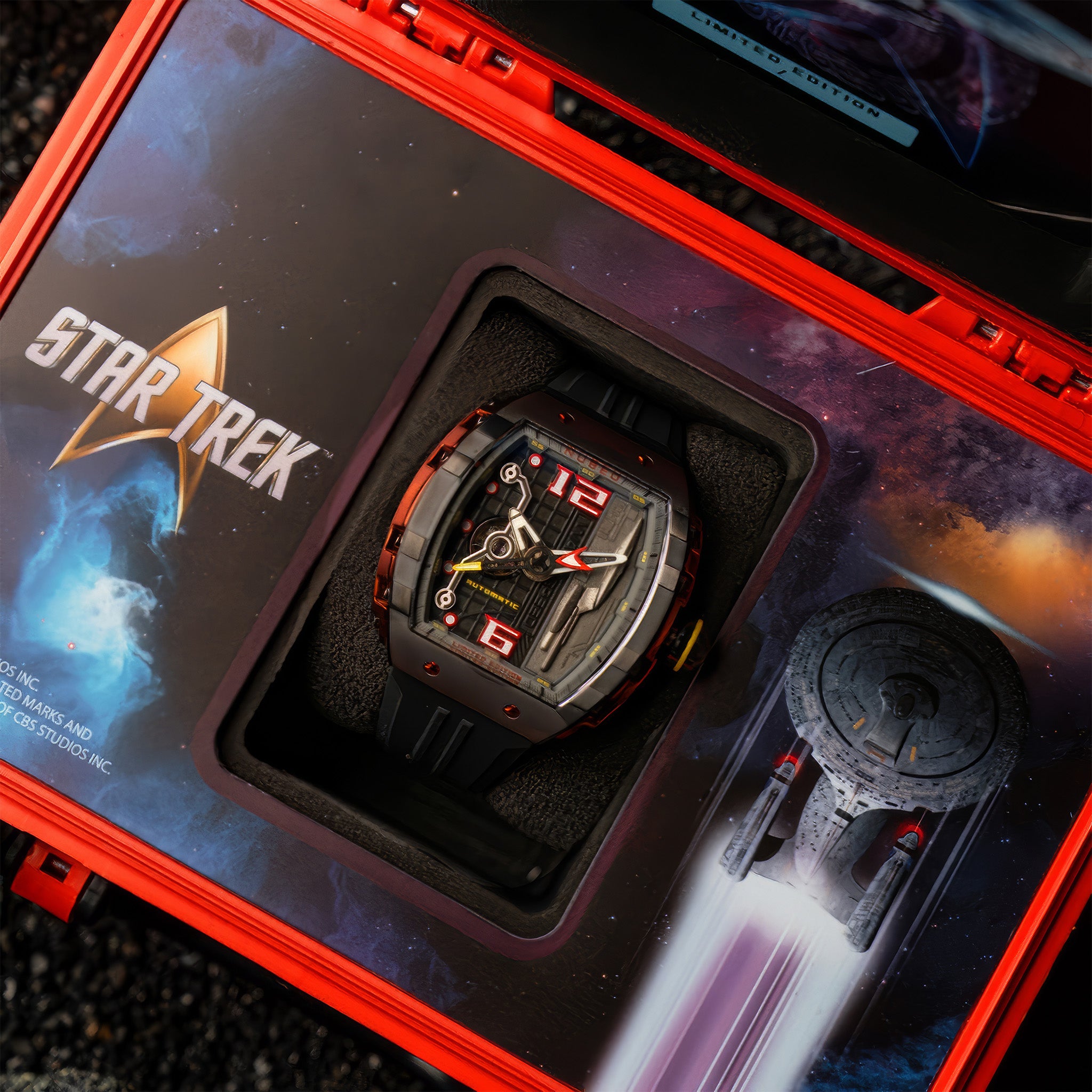 Magellan Automatic Star Trek Warp Speed Limited Edition Kol Saati | Riker Black