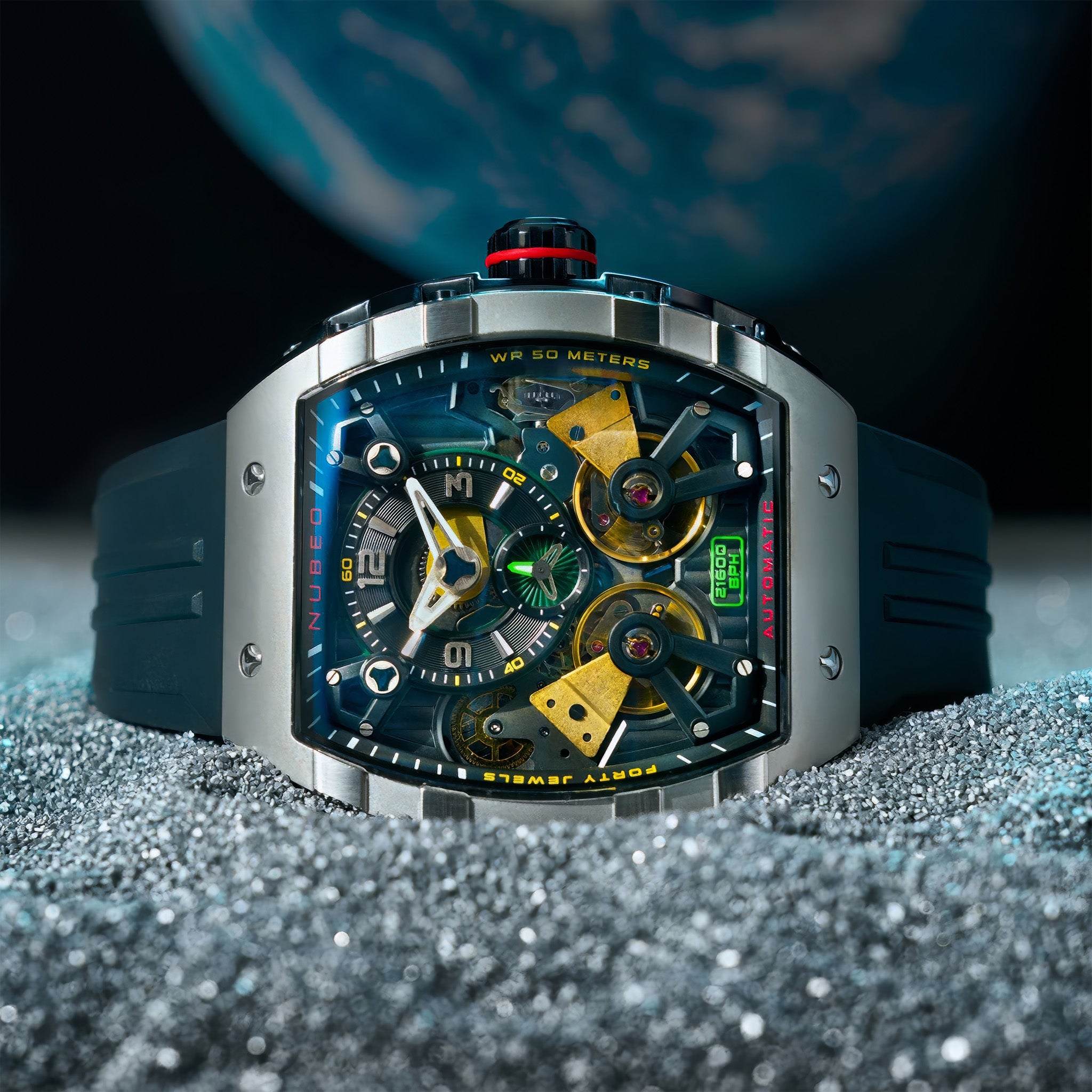 Magellan Double Barrel Automatic Kol Saati | Matte Black