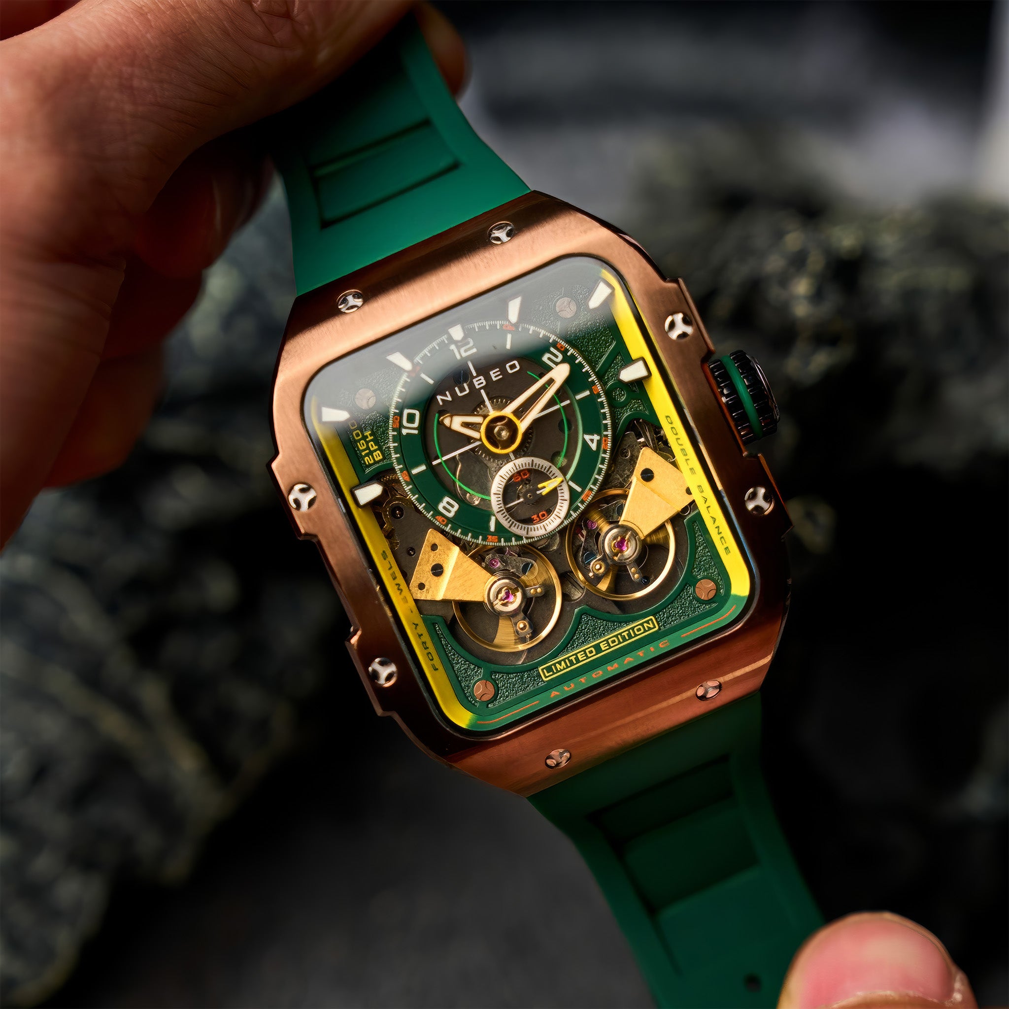 Nubeo Maven Automatic Limited Edition Kol Saati | Gothic Green