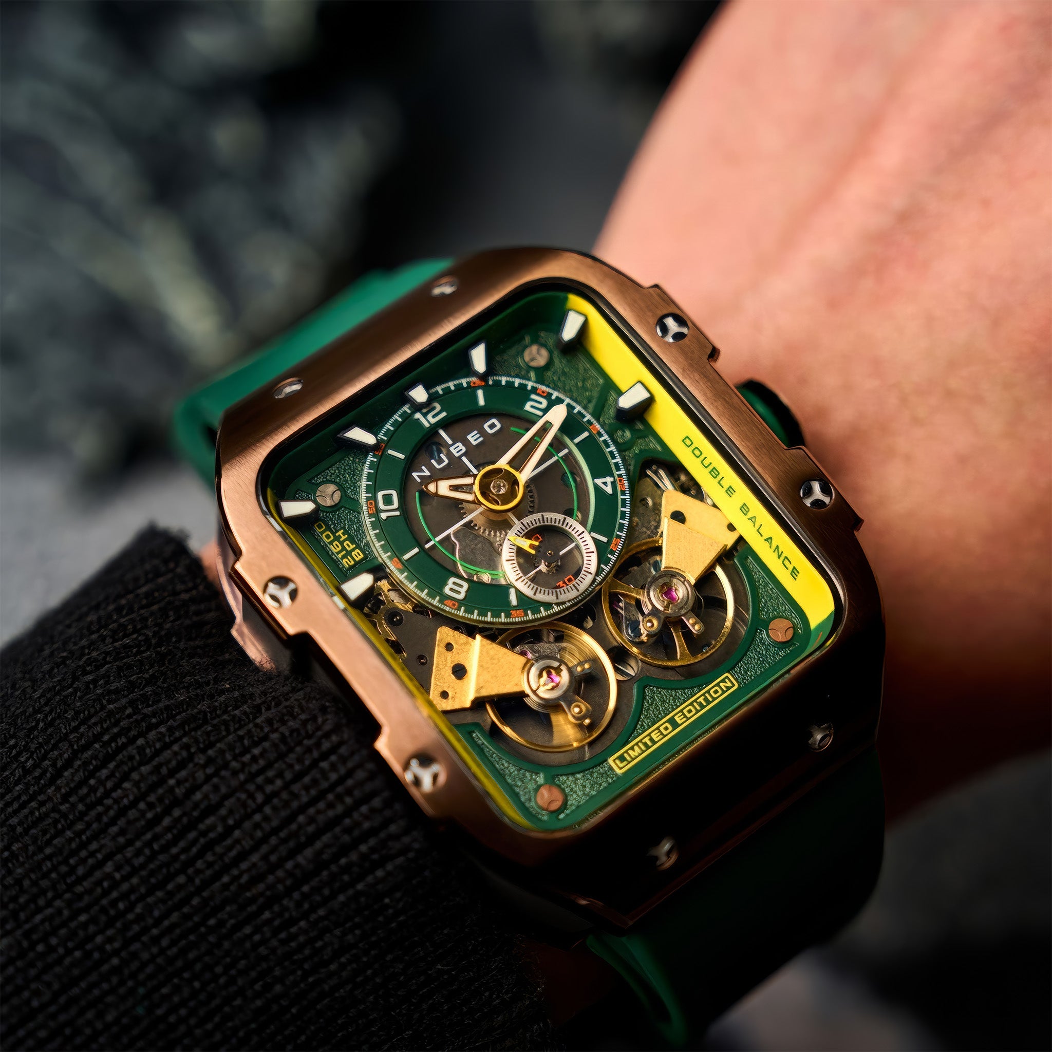 Nubeo Maven Automatic Limited Edition Kol Saati | Gothic Green