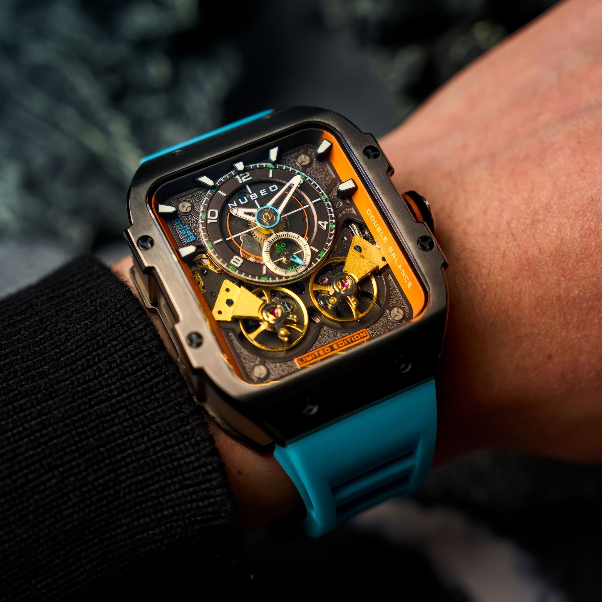 Nubeo Maven Automatic Limited Edition Kol Saati | Neptune Blue