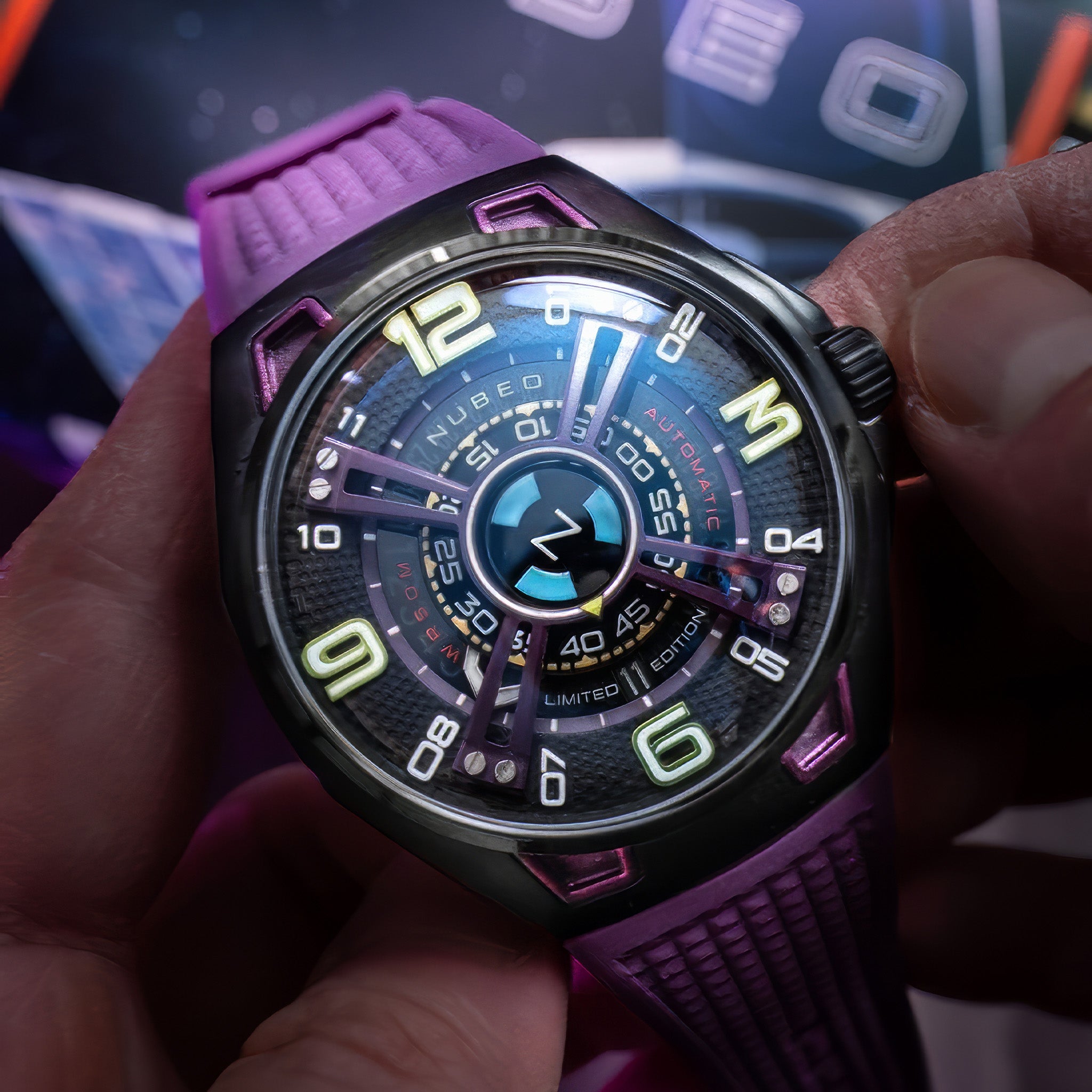Nubeo OAO Automatic Limited Edition Kol Saati | Purple Void