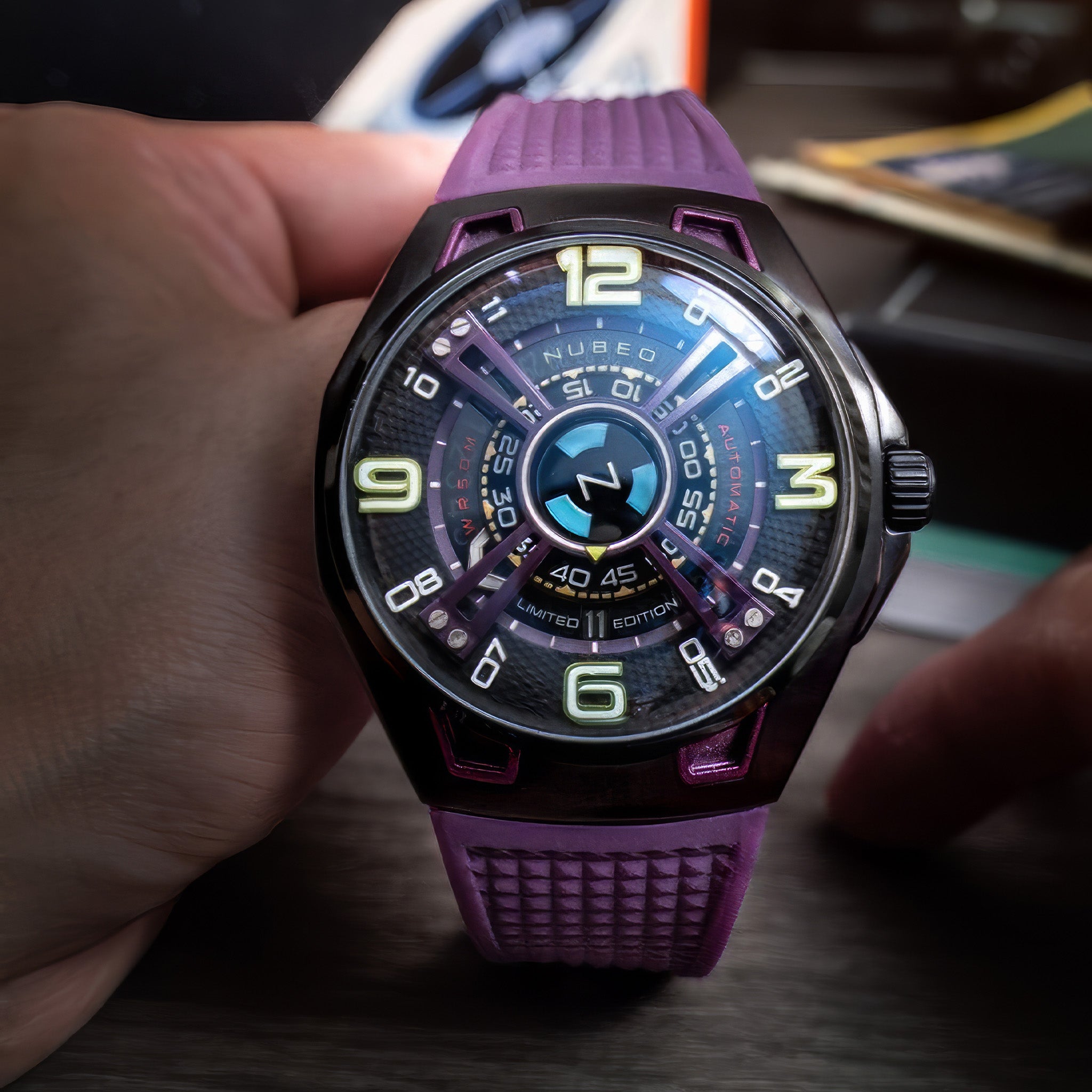 Nubeo OAO Automatic Limited Edition Kol Saati | Purple Void