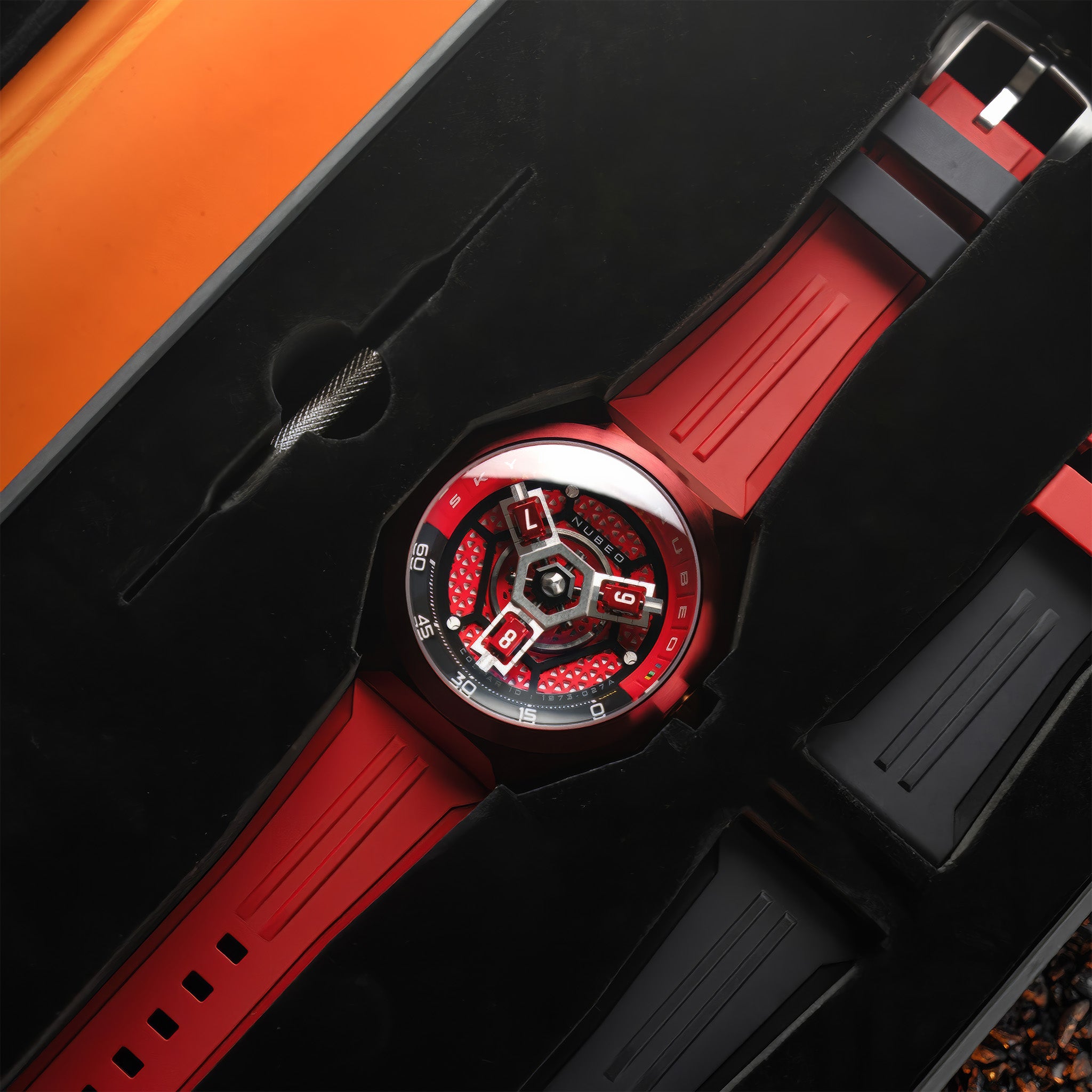 Skylab Automatic Limited Edition Kol Saati | Hazard Red
