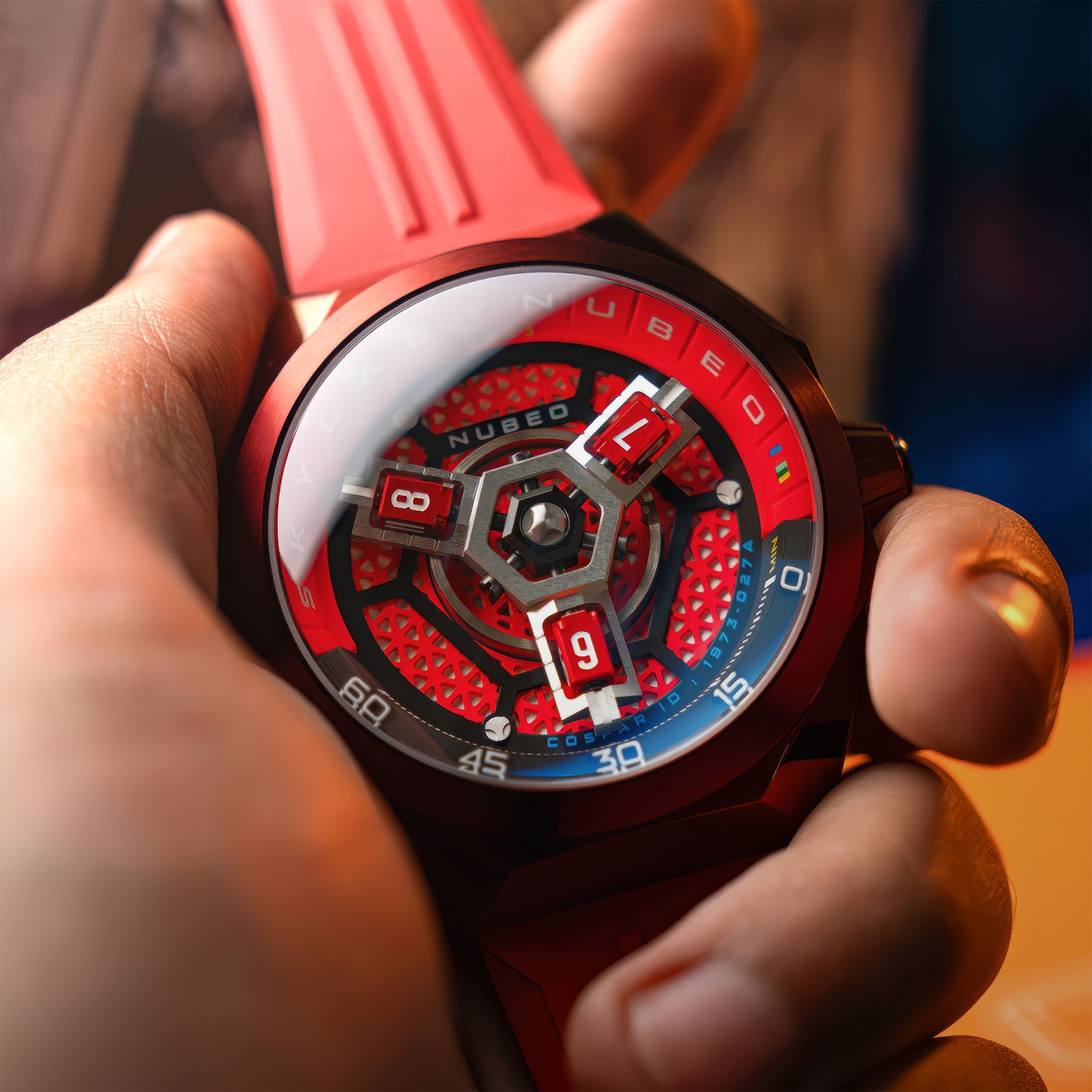 Skylab Automatic Limited Edition Kol Saati | Hazard Red