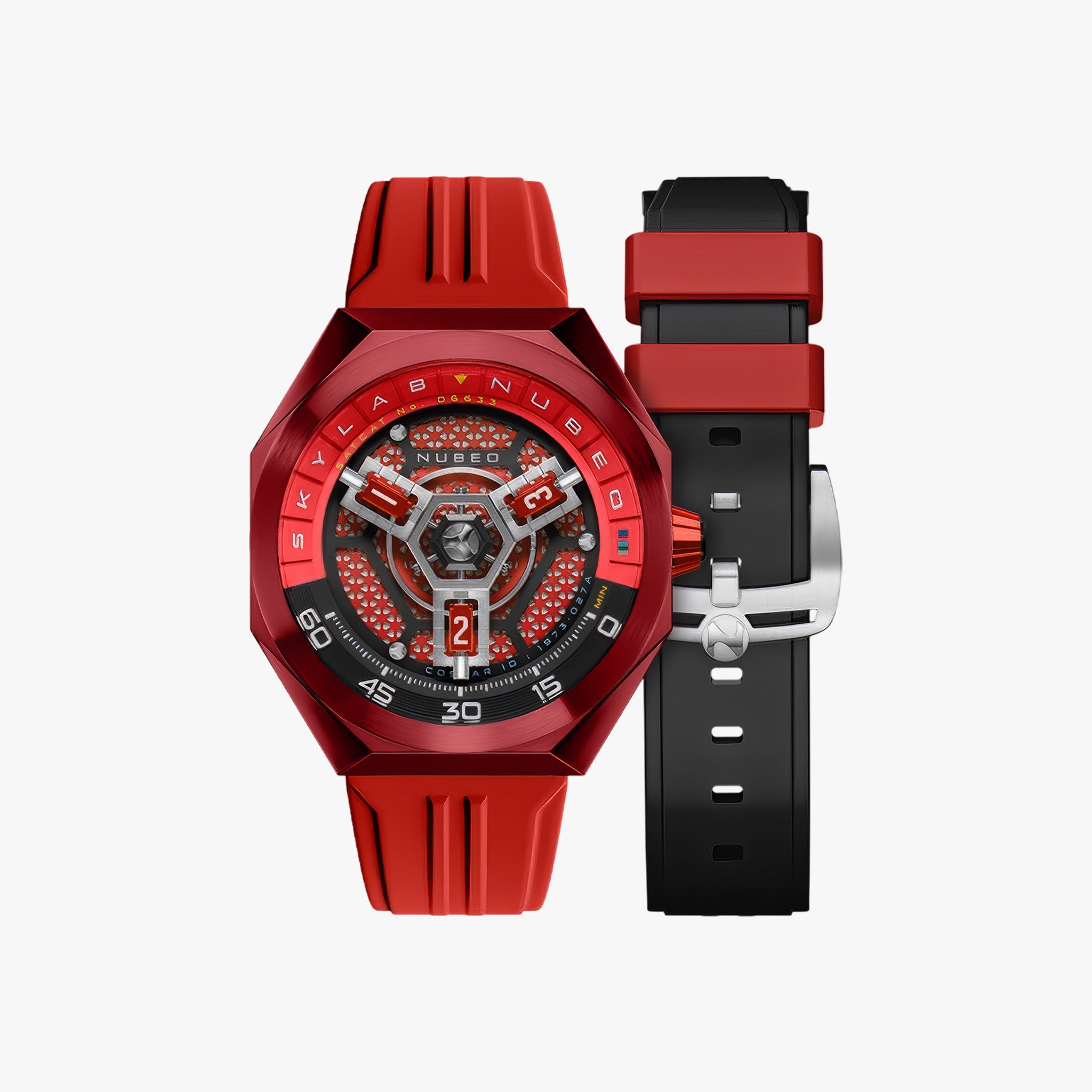 Skylab Automatic Limited Edition Kol Saati | Hazard Red
