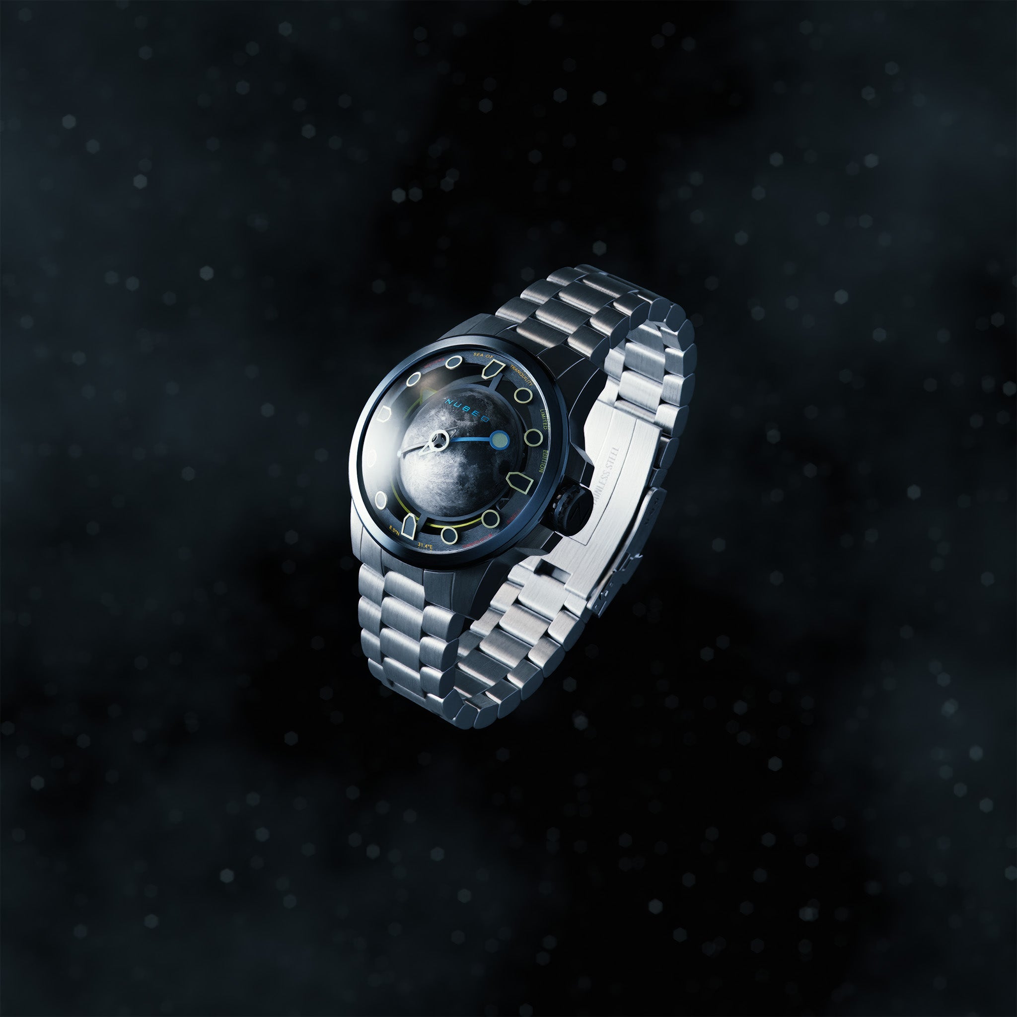 Tranquility Automatic Limited Edition Kol Saati | Crescent Blue