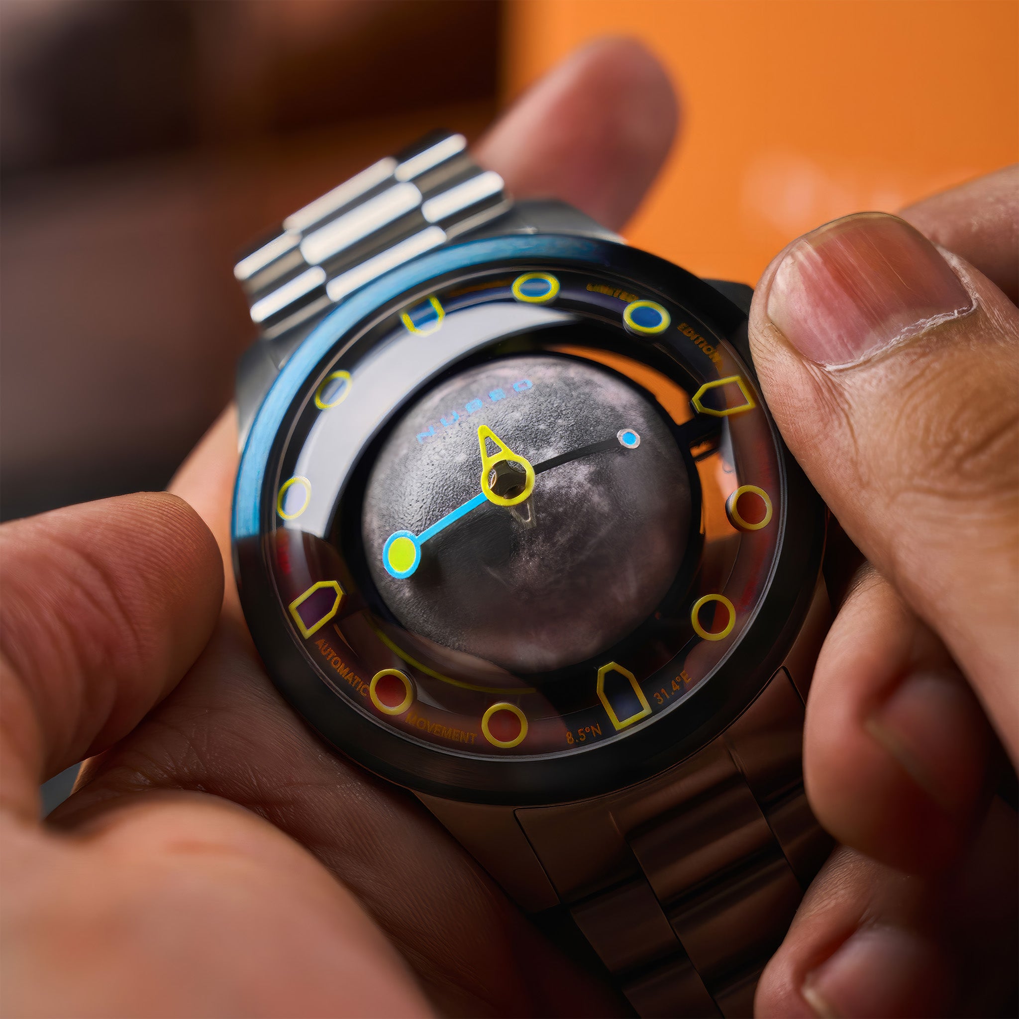 Tranquility Automatic Limited Edition Kol Saati | Crescent Blue