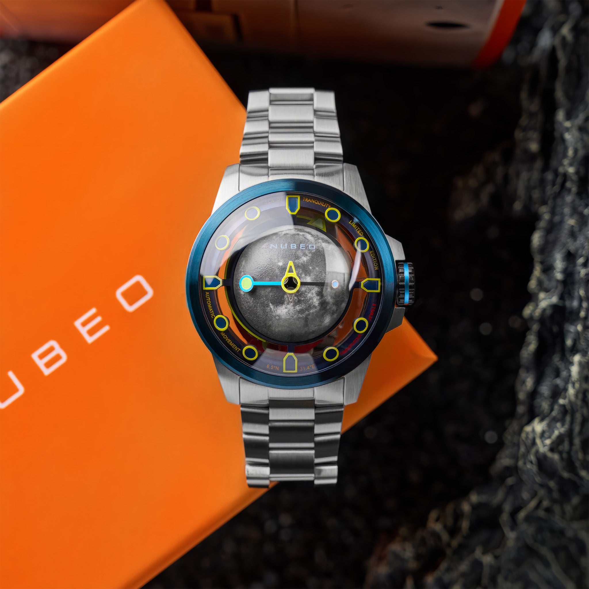 Tranquility Automatic Limited Edition Kol Saati | Crescent Blue