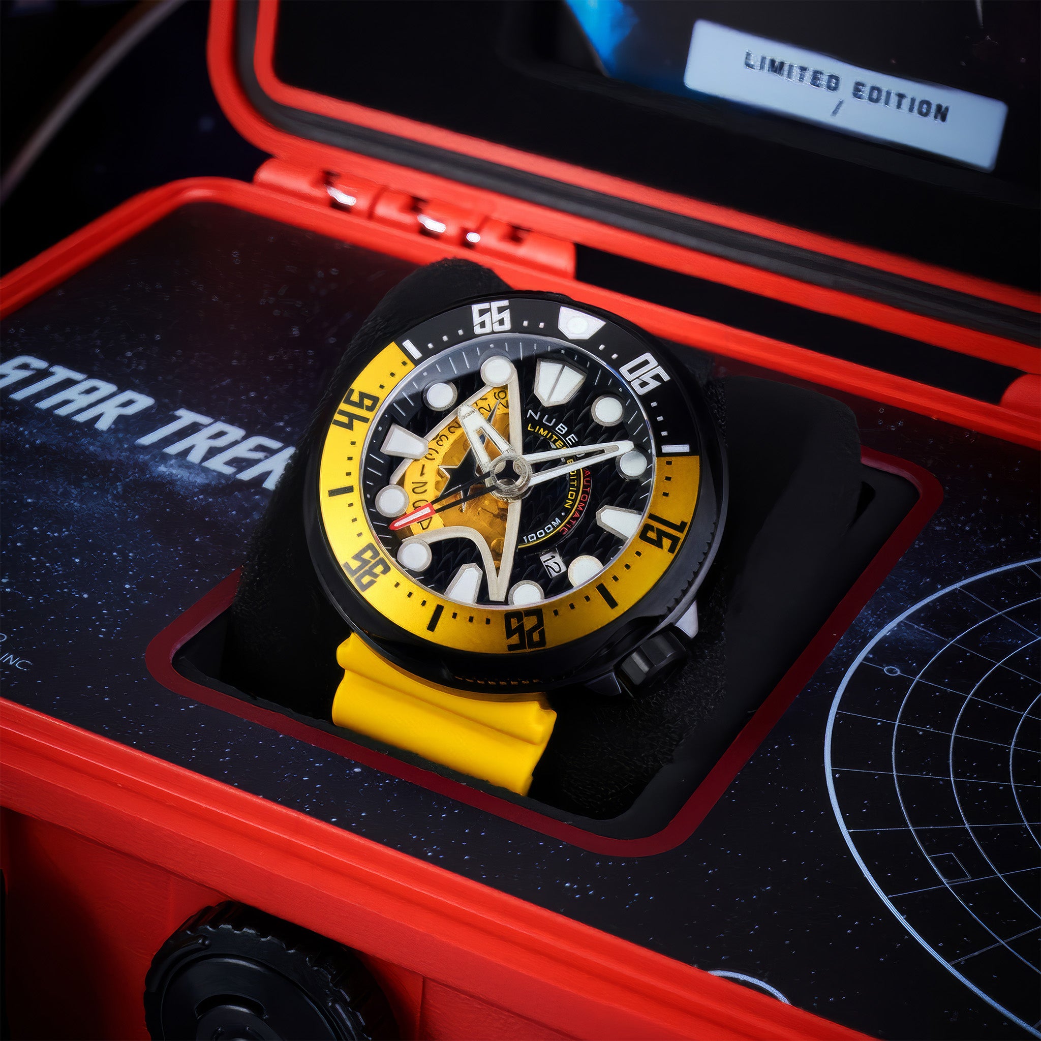 Nubeo Ventana Automatic Star Trek Starfleet Limited Edition Kol Saati | Command Yellow