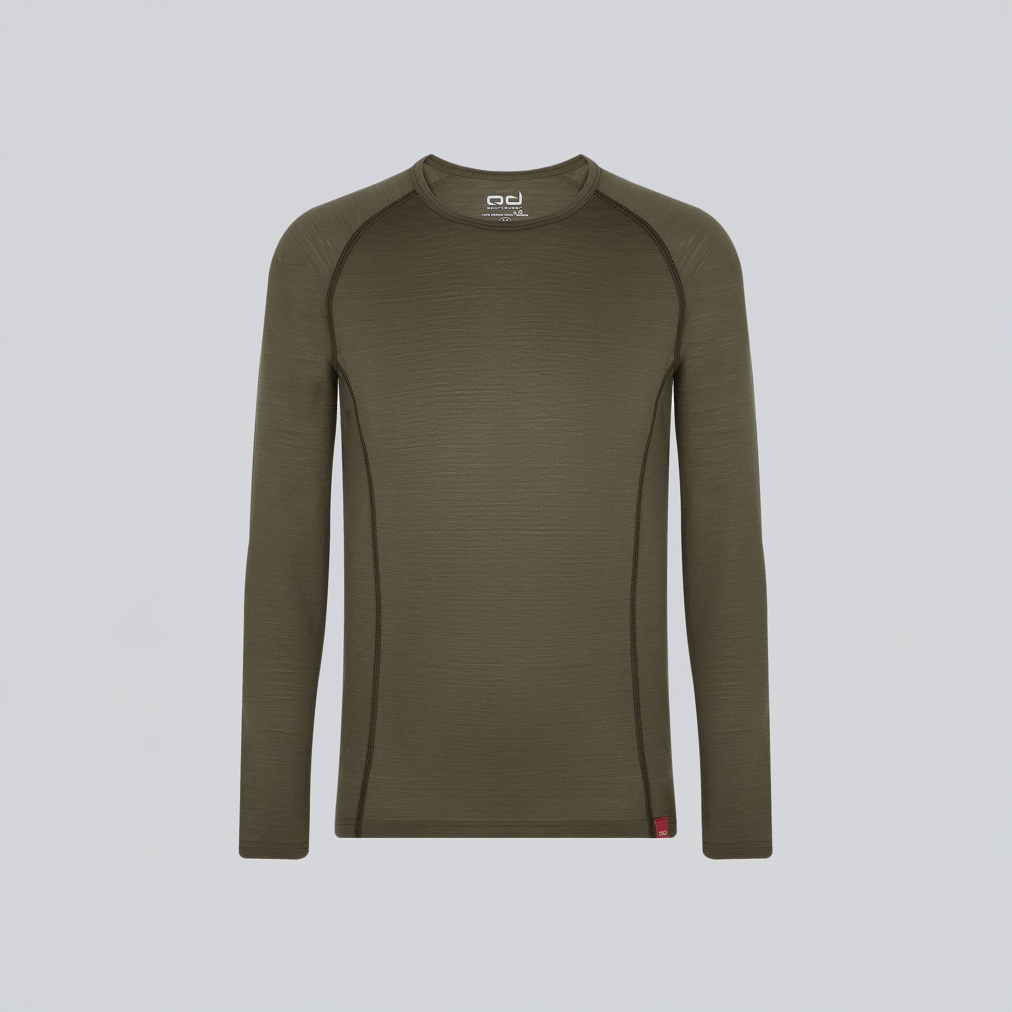 All-Season Merino Uzun Kollu T-Shirt 135 gr | Haki