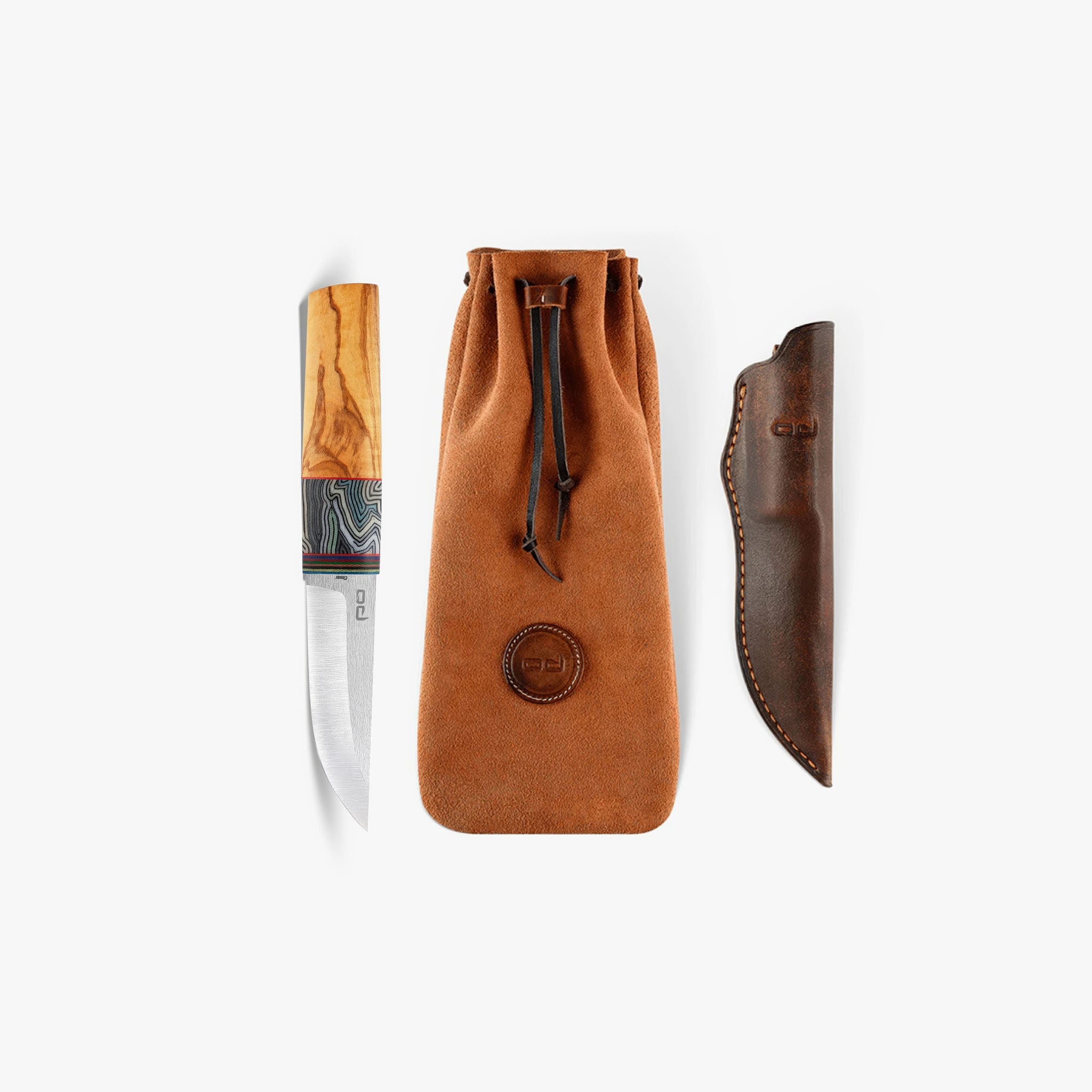 Serdar Kılıç Puukko M398 Çelik Kök Zeytin Saplı Premium Bıçak