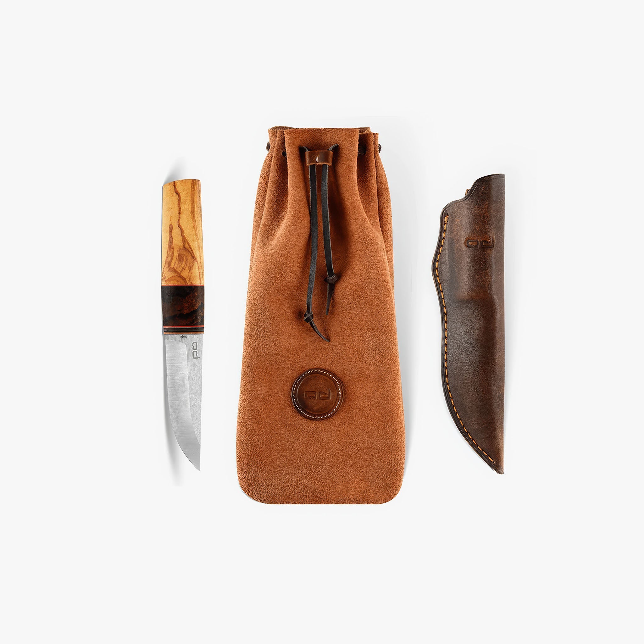Serdar Kılıç Puukko Bıçak N690 Çelik Kök Zeytin Saplı – El yapımı outdoor bıçak