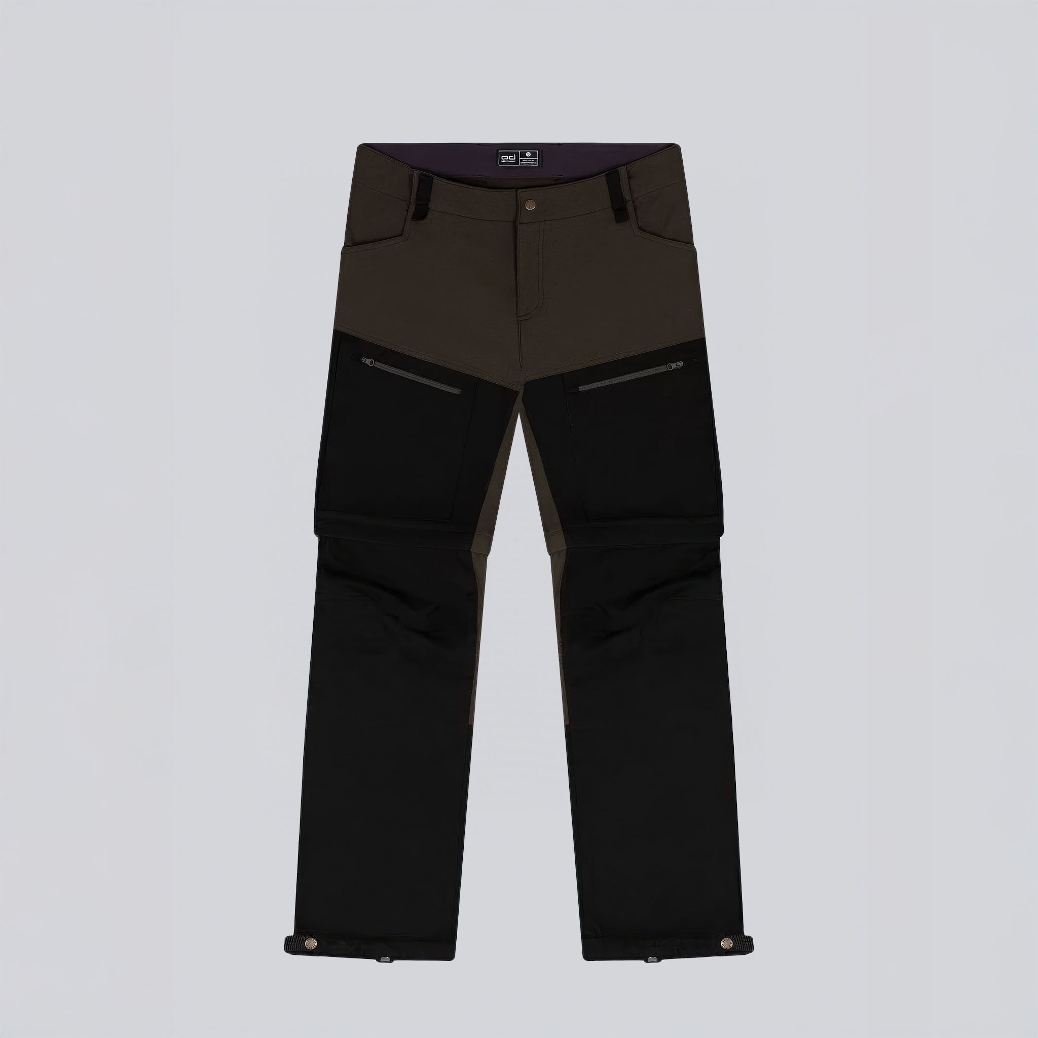 TREK Dayanıklı Modüler 2'si bir arada Teknik Outdoor Pantolon | Siyah