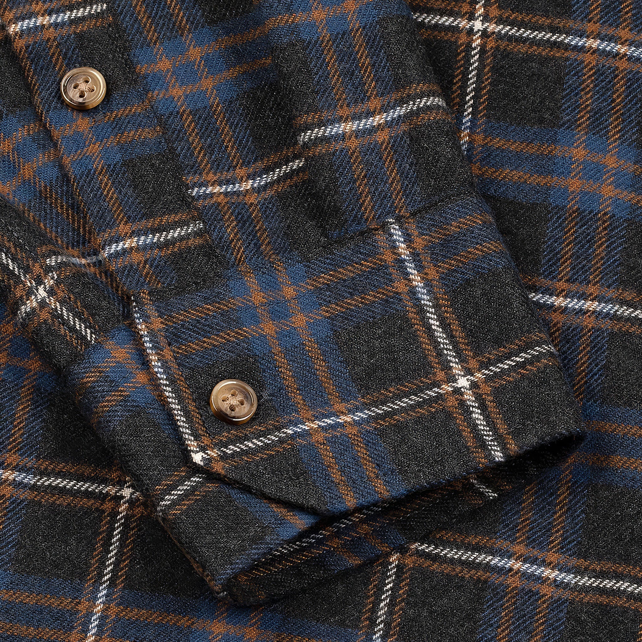 WNTR Flannel Oduncu Gömleği Yumuşak Tuşe | Lacivert Ekose