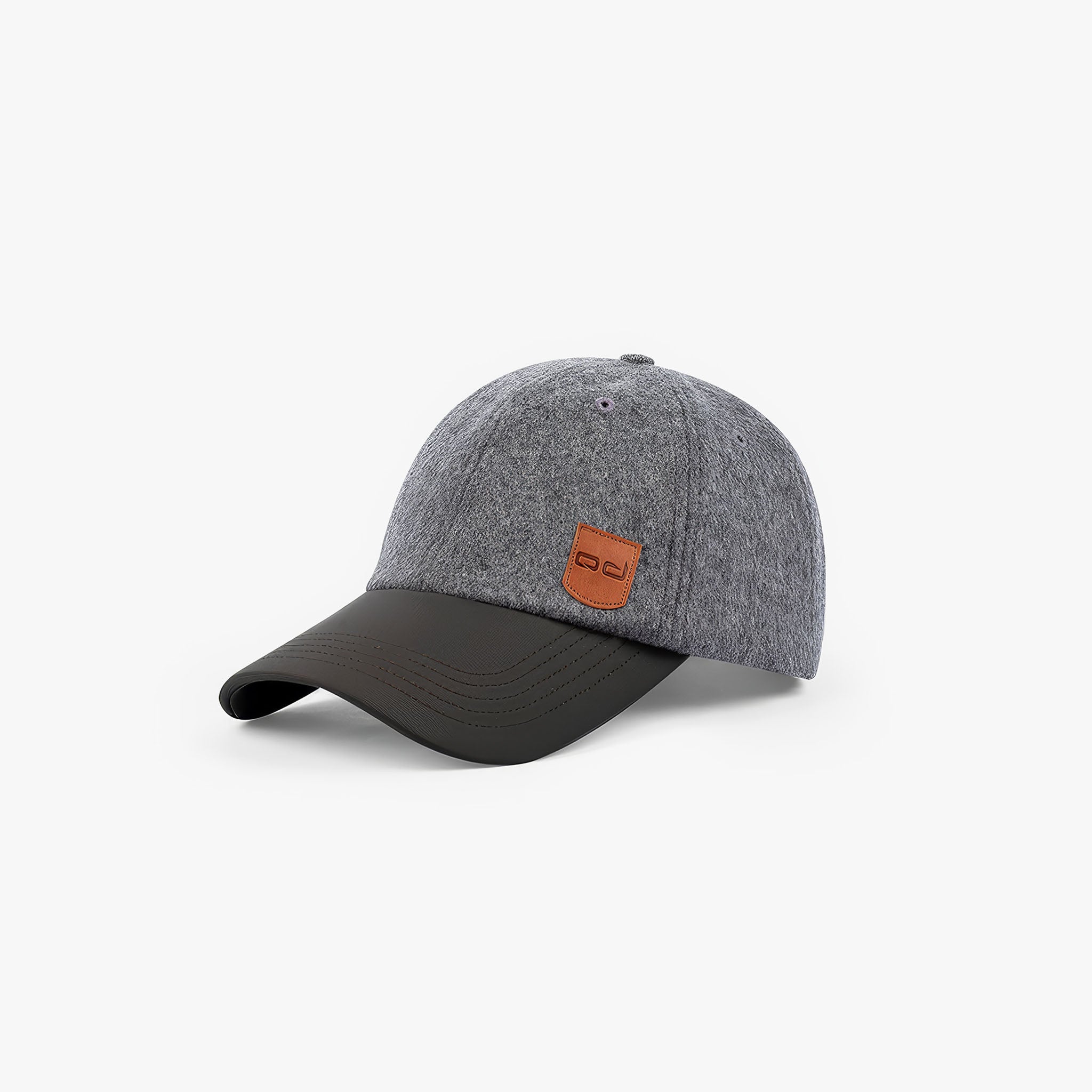 OD Sportswear Gri-Melanj Wool Şapka – Ayarlanabilir, Yünlü ve Şık Erkek Şapka