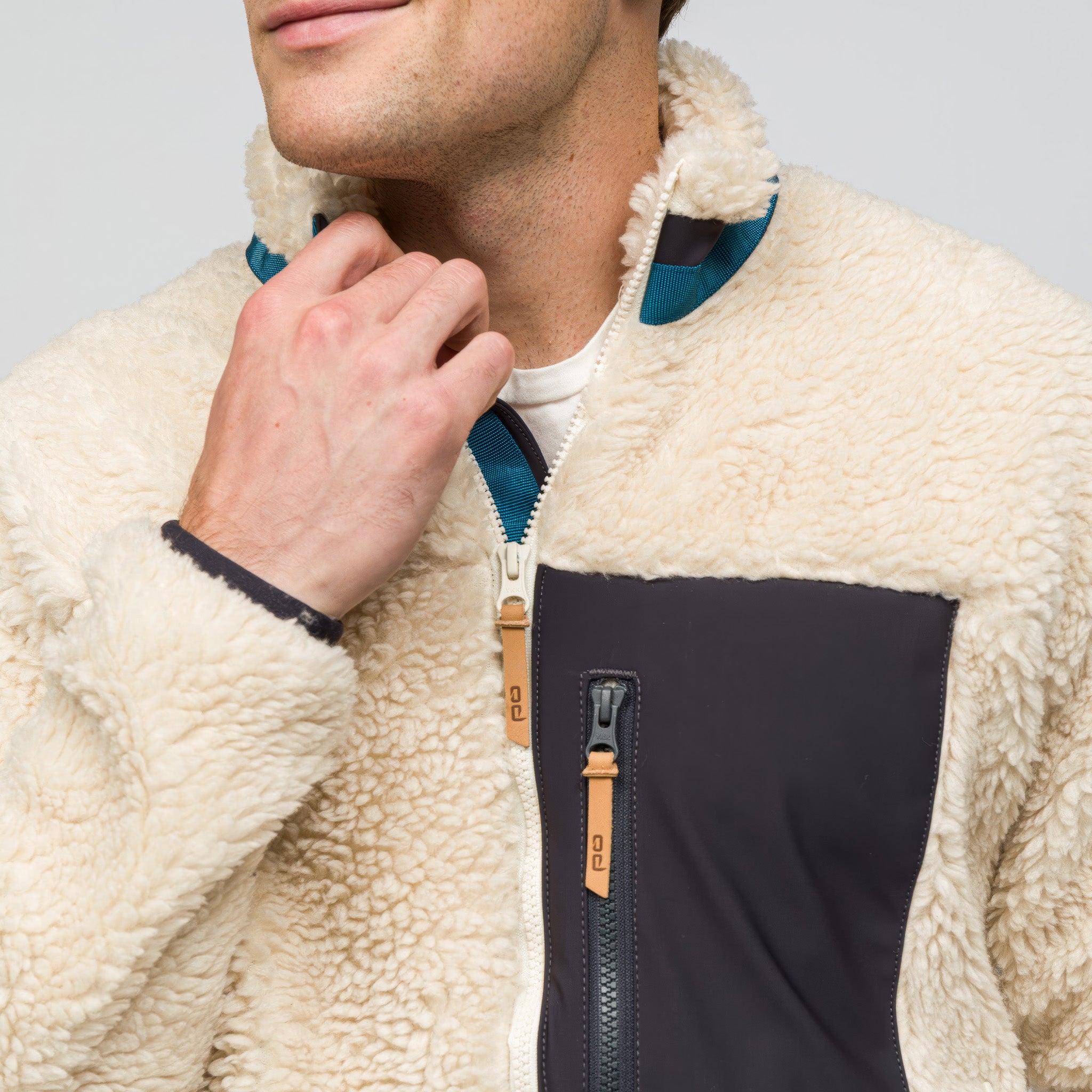 Sherpa Yün Ceket Lambswool | Krem Rengi