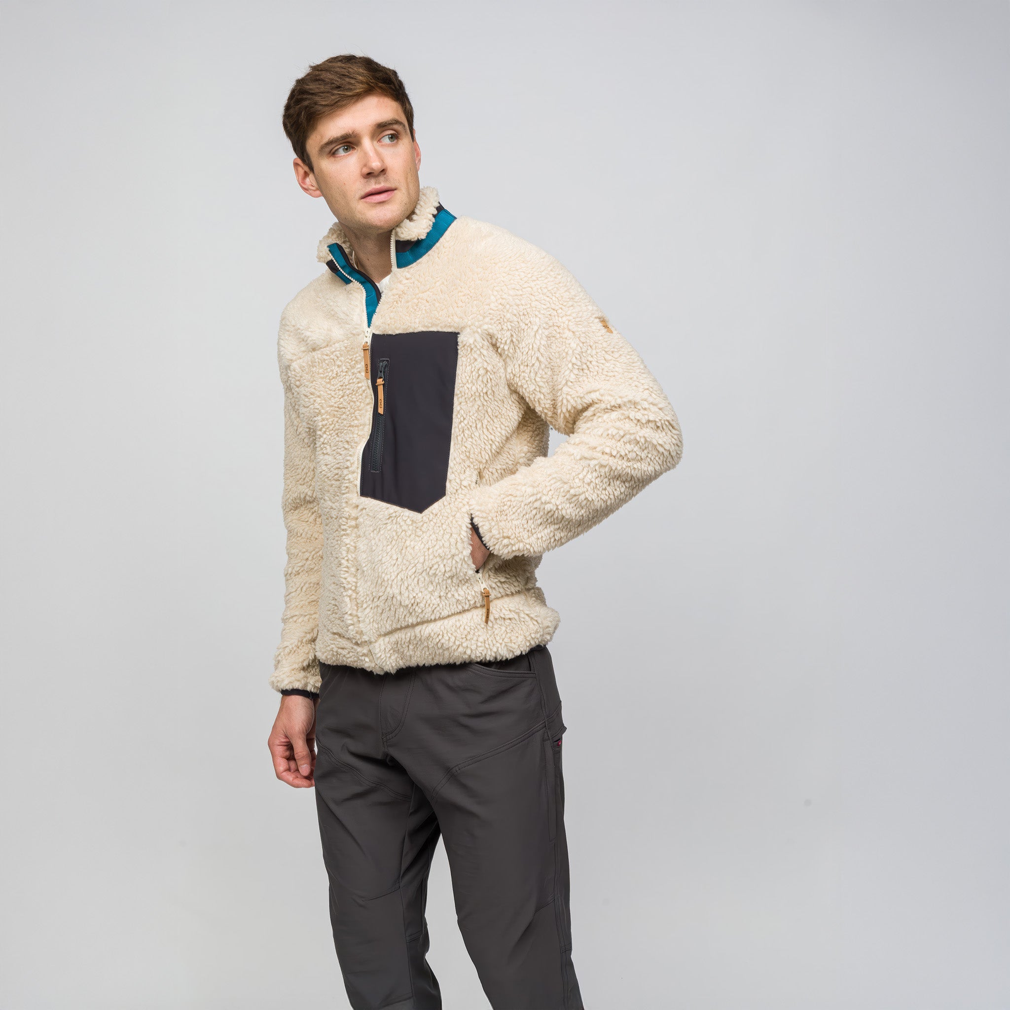 Sherpa Yün Ceket Lambswool | Krem Rengi