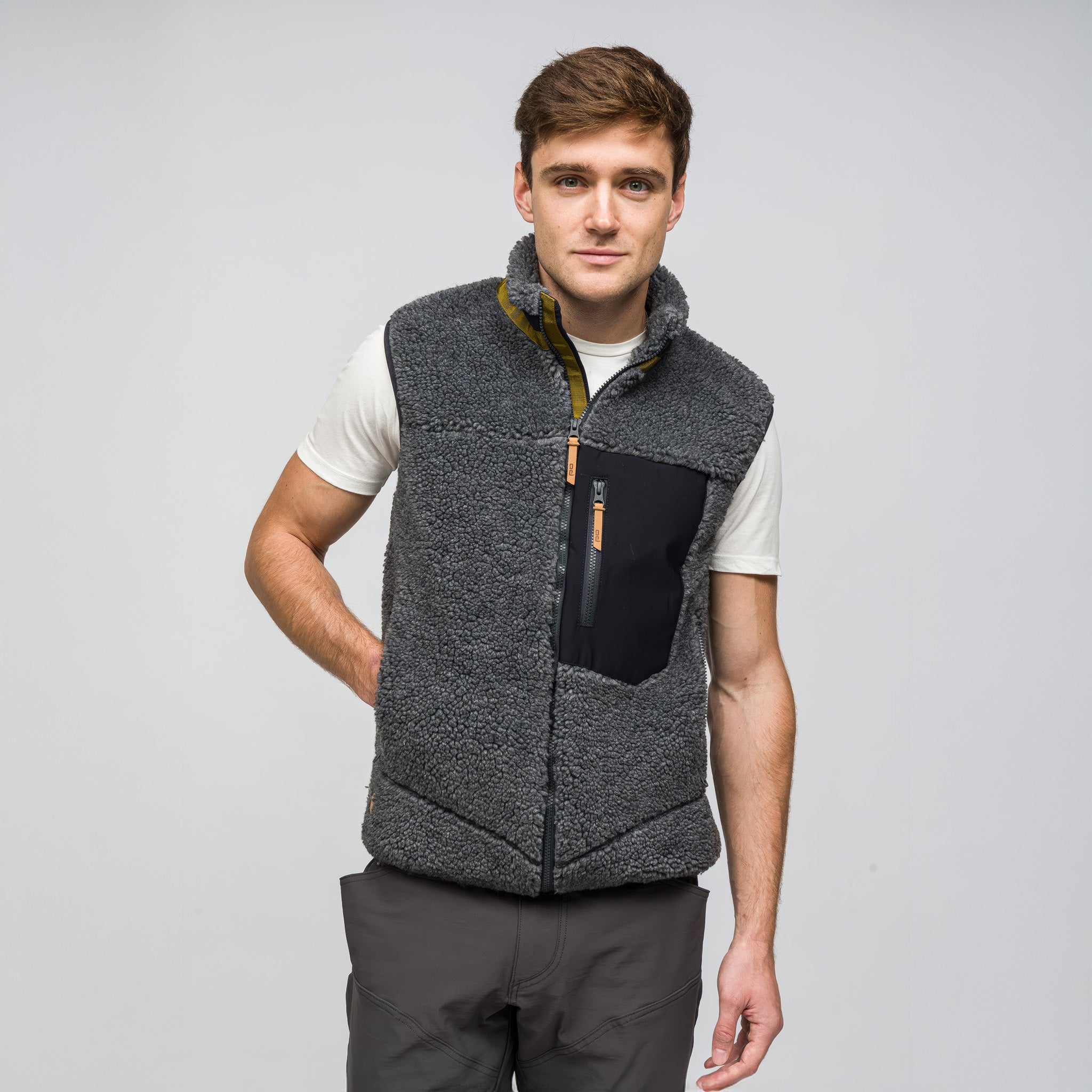 Sherpa Yün Yelek Lambswool | Antrasit