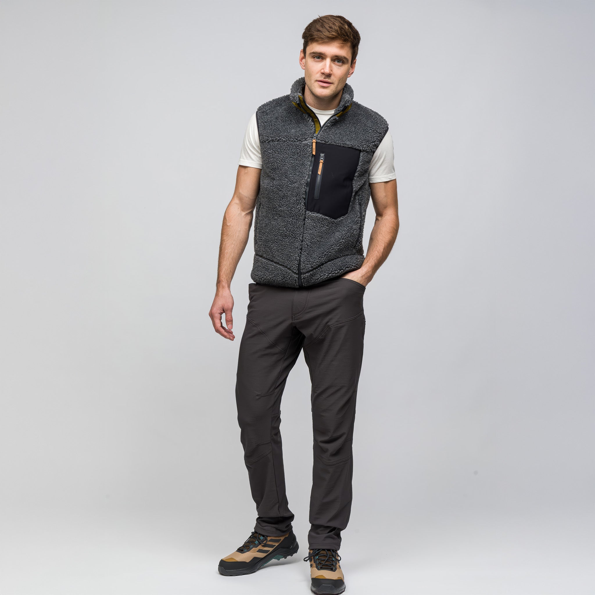 Sherpa Yün Yelek Lambswool | Antrasit