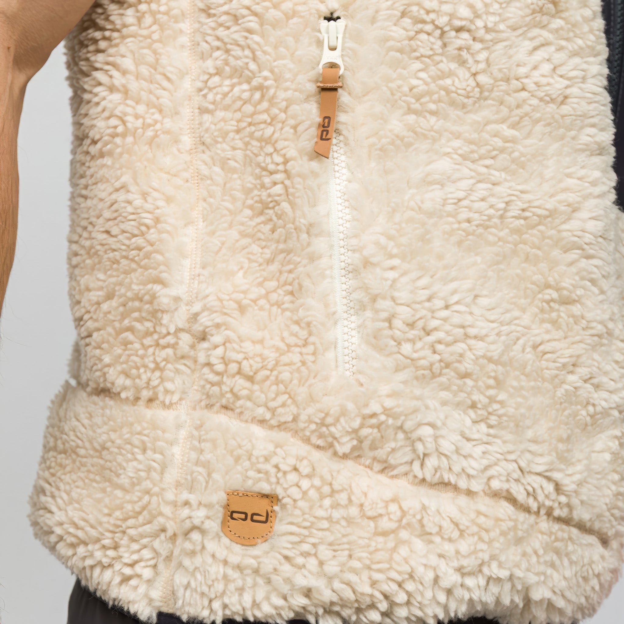 Sherpa Yün Yelek Lambswool | Krem Rengi