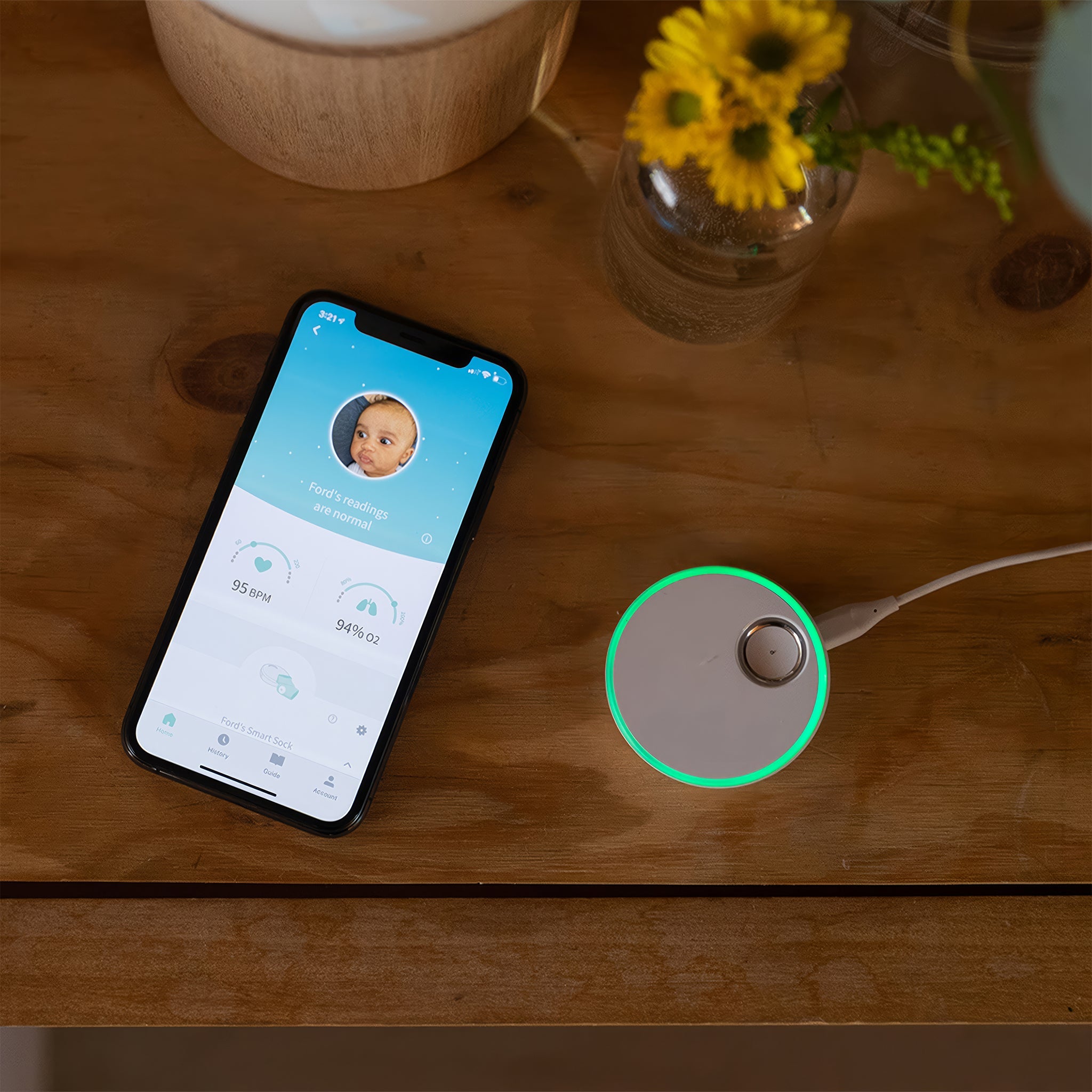 Smart Sock | Akıllı Çorap Plus | 0-5 yaş | Nane Yeşili