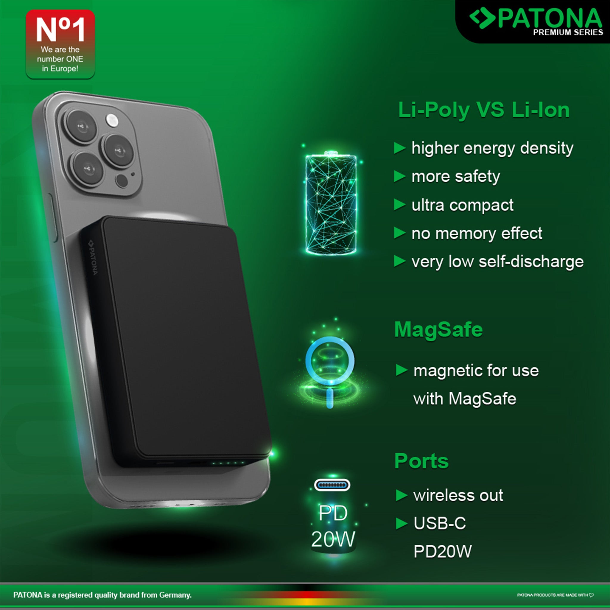 Clear 3.0 Powerbank | PD20W 10.000mAh | Magsafe Uyumlu Taşınabilir Şarj Cihazı