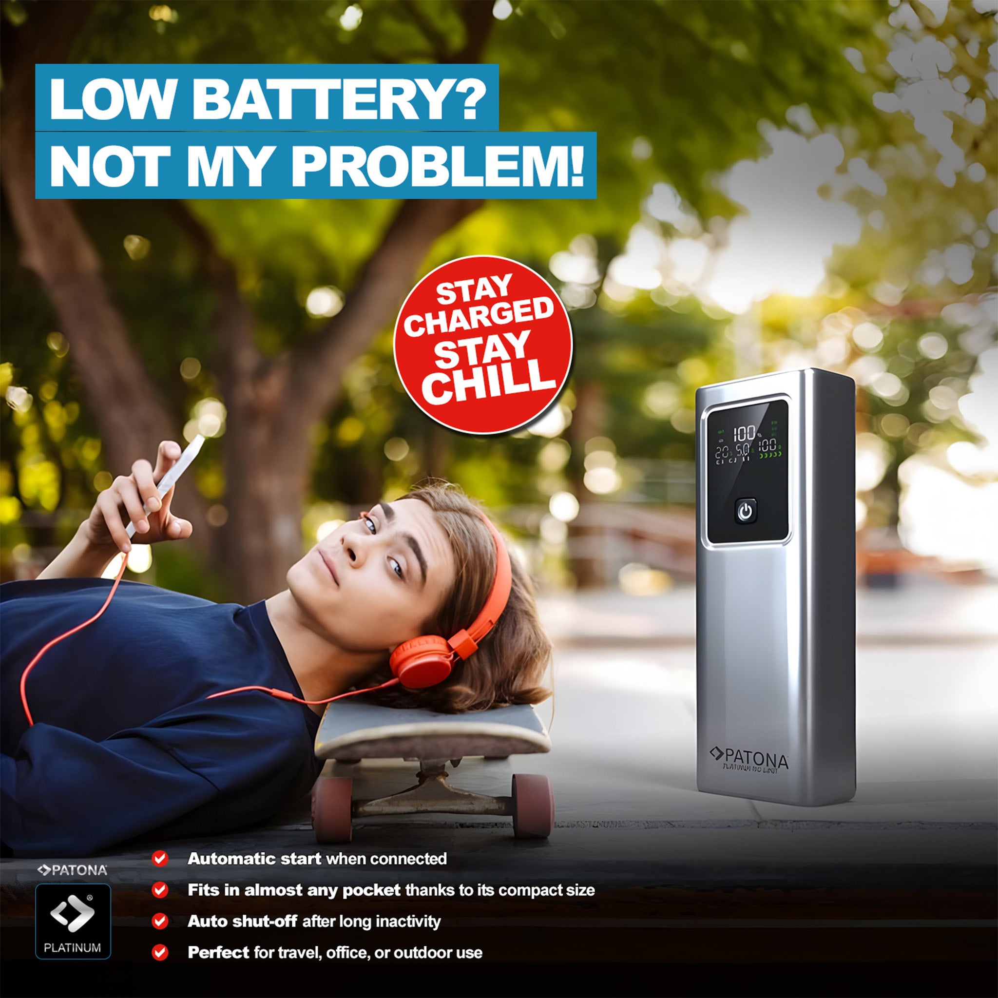 Platinum Powerbank | 100W 20000mAh | Taşınabilir Şarj Cihazı