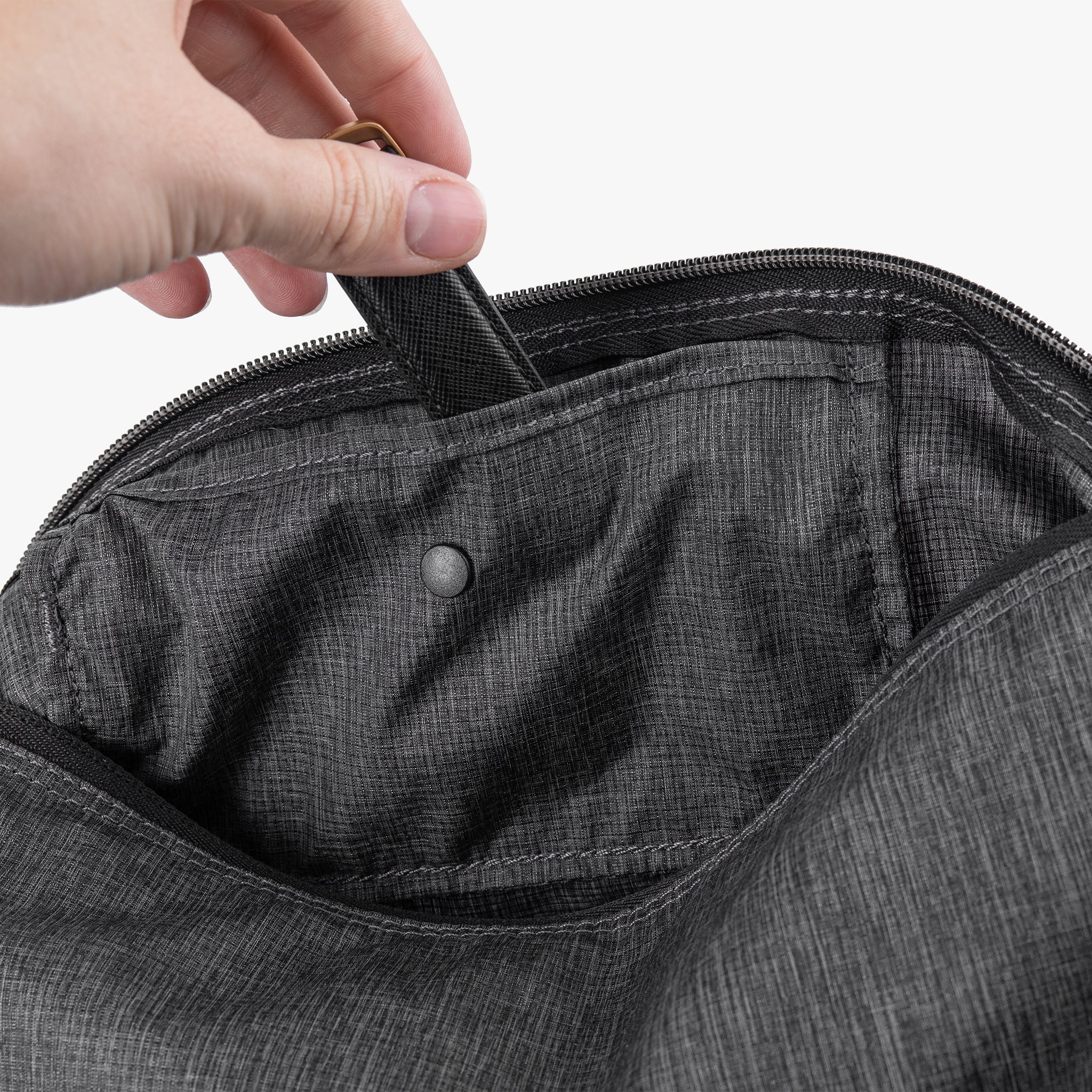 Packable Tote | Katlanabilir Omuz Çantası | Charcoal