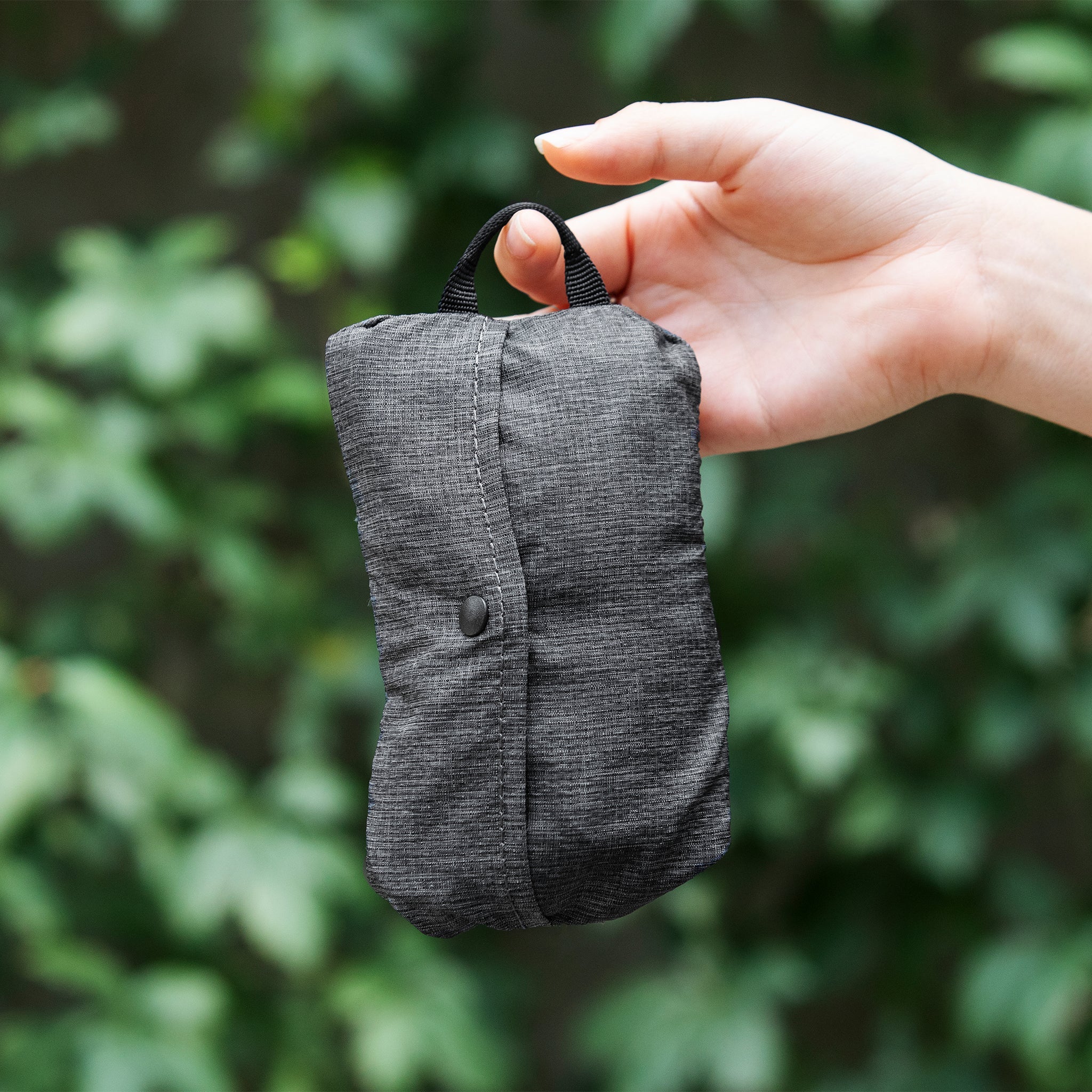 Packable Tote | Katlanabilir Omuz Çantası | Charcoal