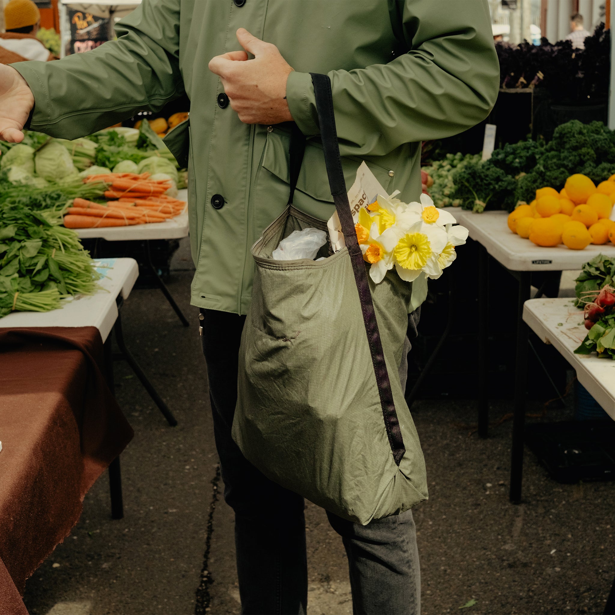 Packable Tote | Katlanabilir Omuz Çantası | Sage
