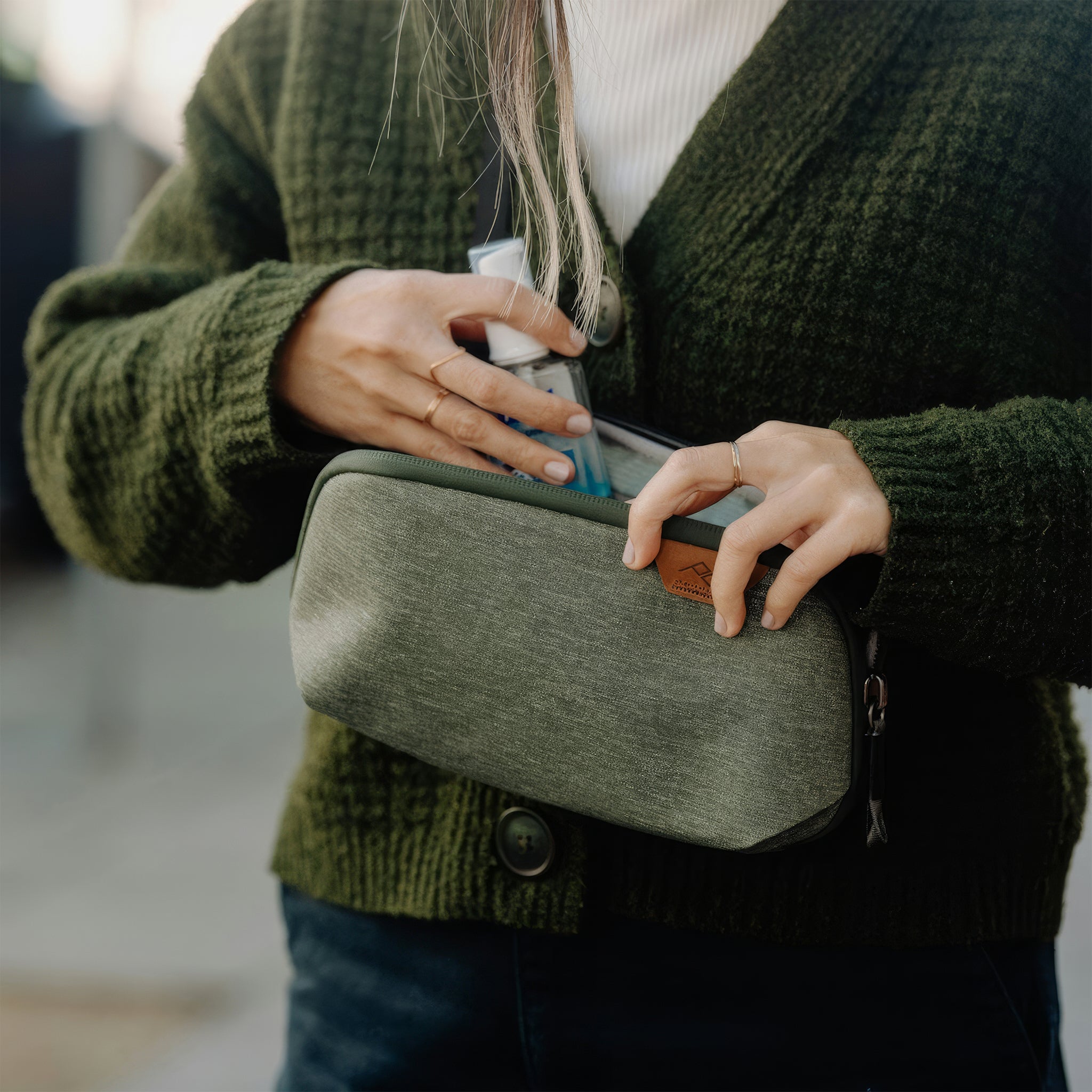 Tech Pouch Düzenleyici Çanta | Small | Sage