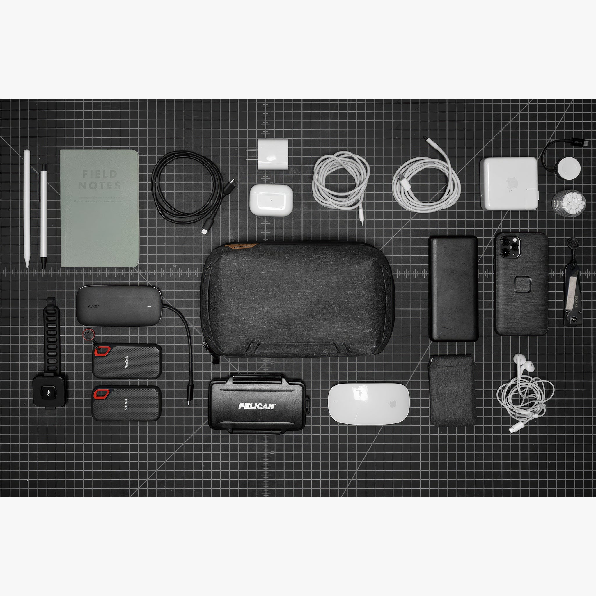 Tech Pouch Düzenleyici Çanta | Small | Black