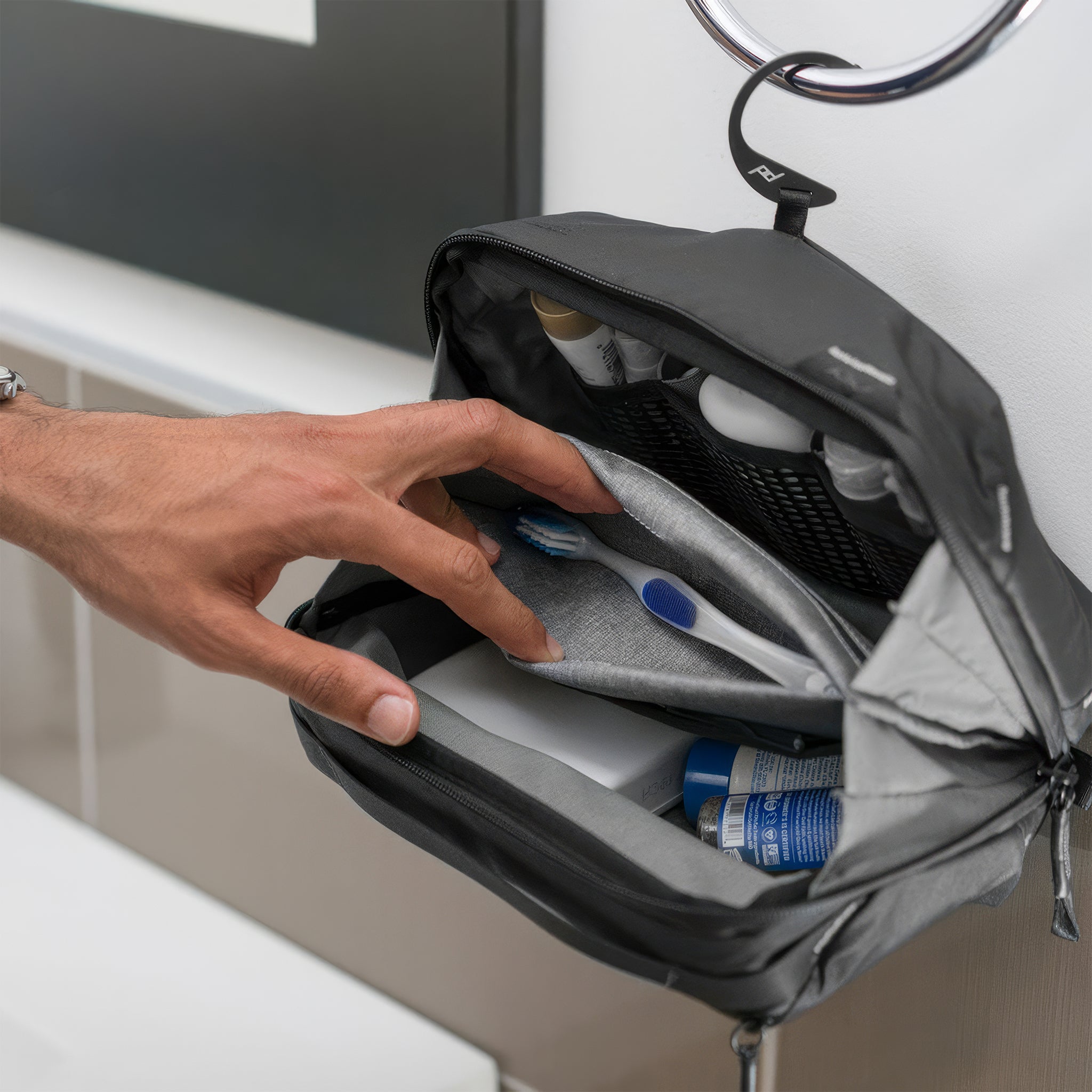 Wash Pouch Düzenleyici Banyo Çantası | Regular | Black