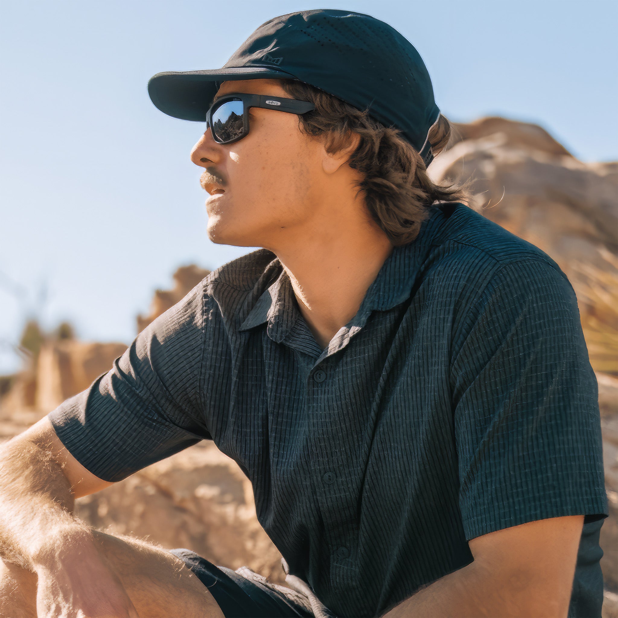 Crawler Polarize Güneş Gözlüğü | Clear Crystal | Blue Water