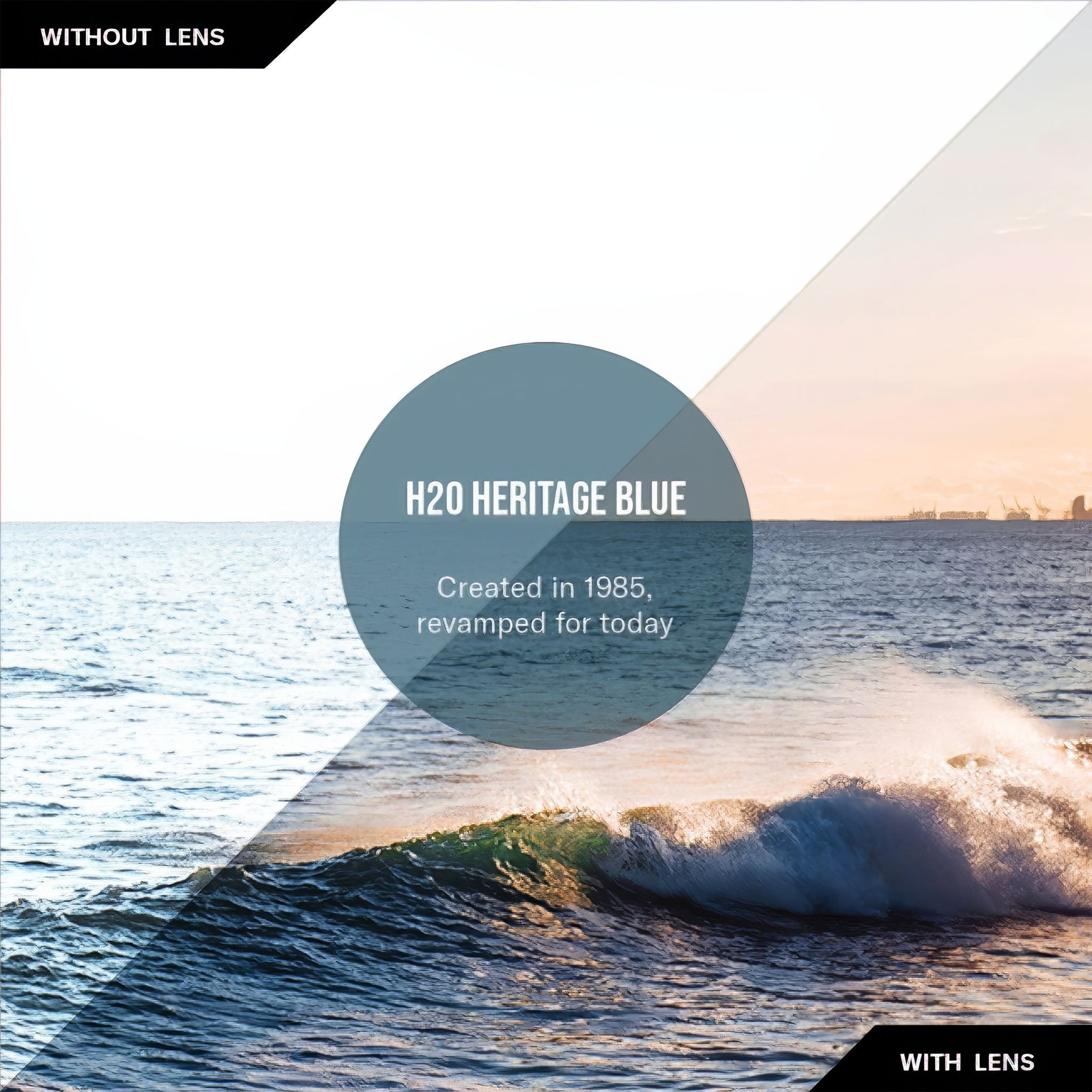 Tatum Polarize Güneş Gözlüğü | Shiny Crystal | H2O Heritage Blue