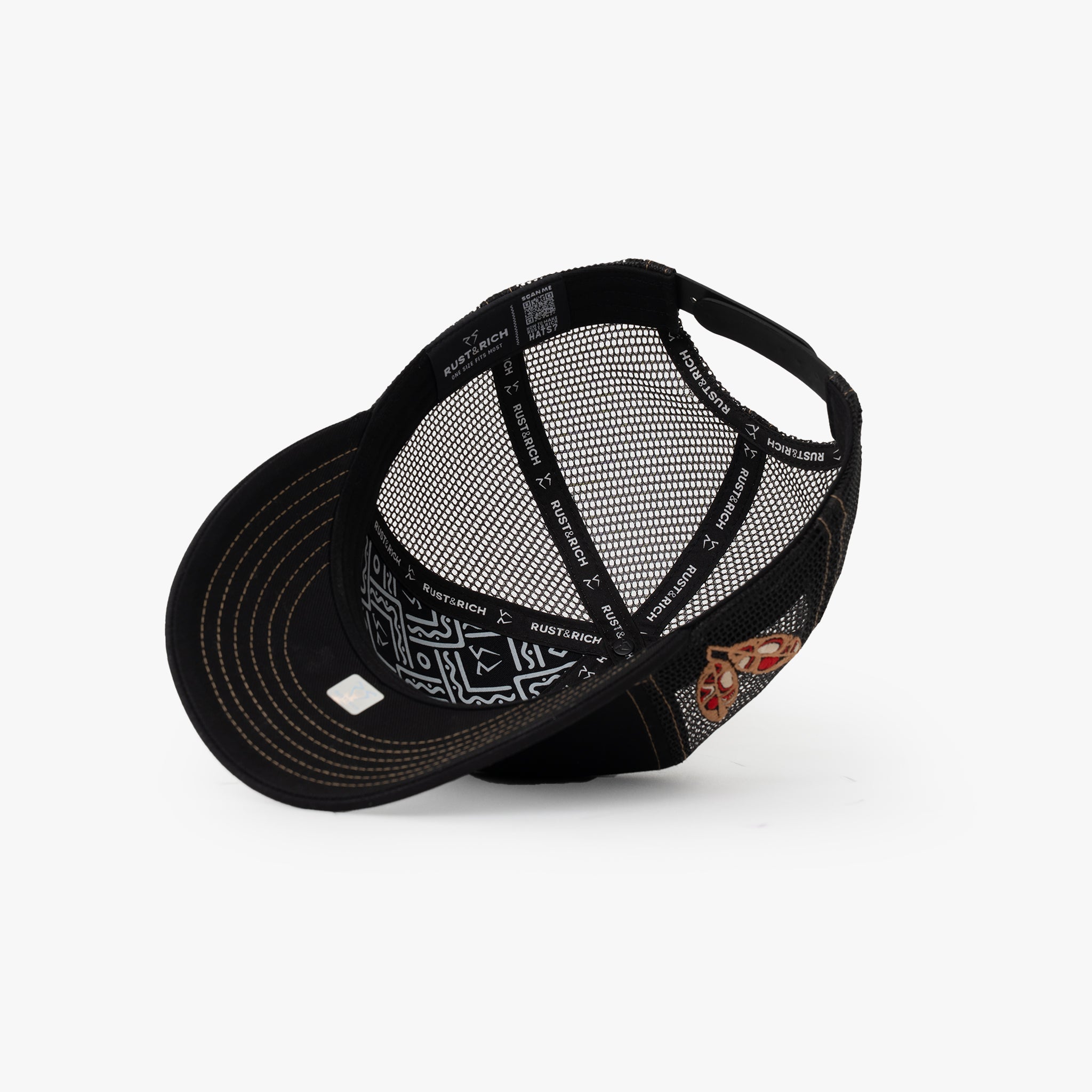 Baseball Şapka - The Indians Collection - Red Indian | Siyah/Gold