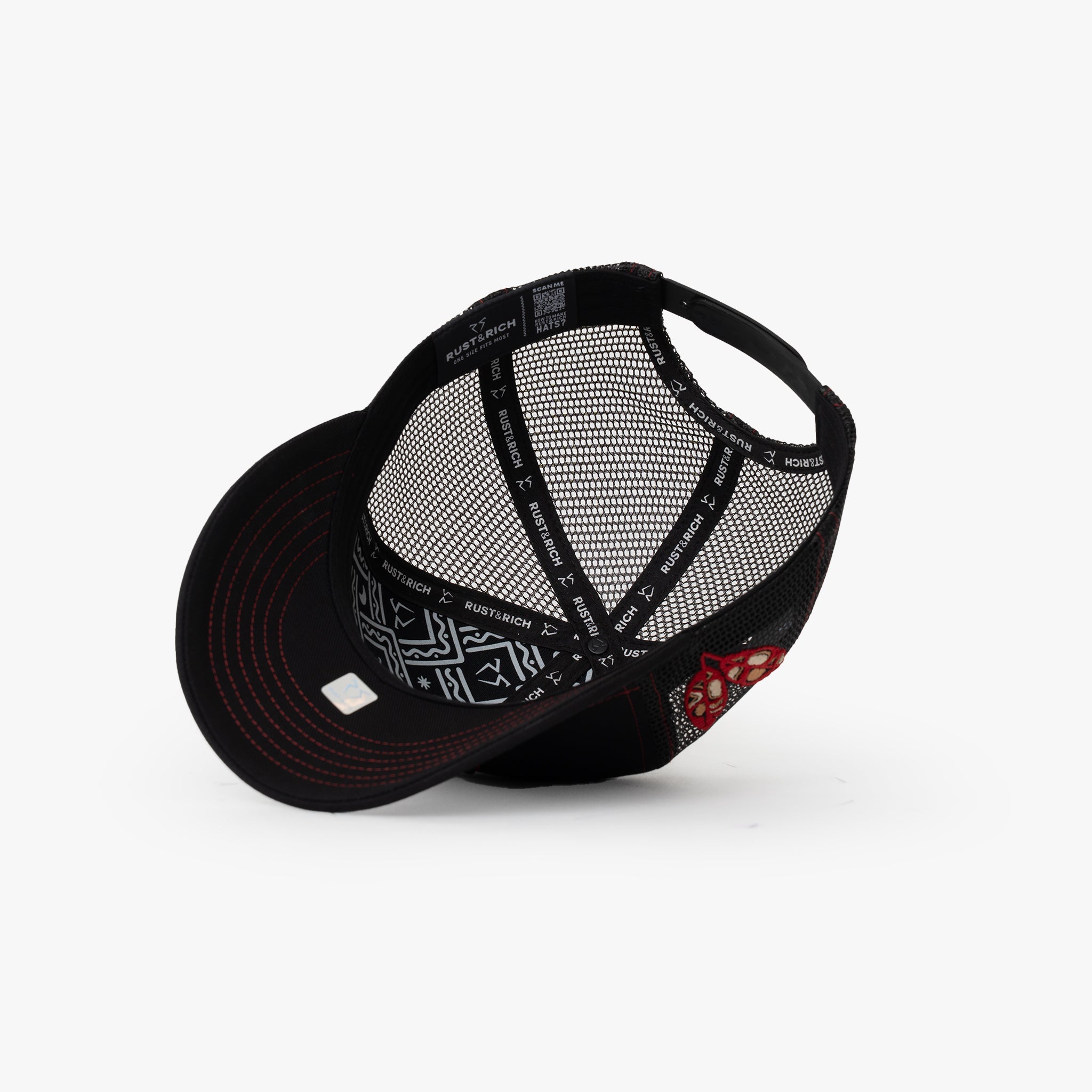 Baseball Şapka - The Indians Collection - Red Indian | Siyah/Kırmızı